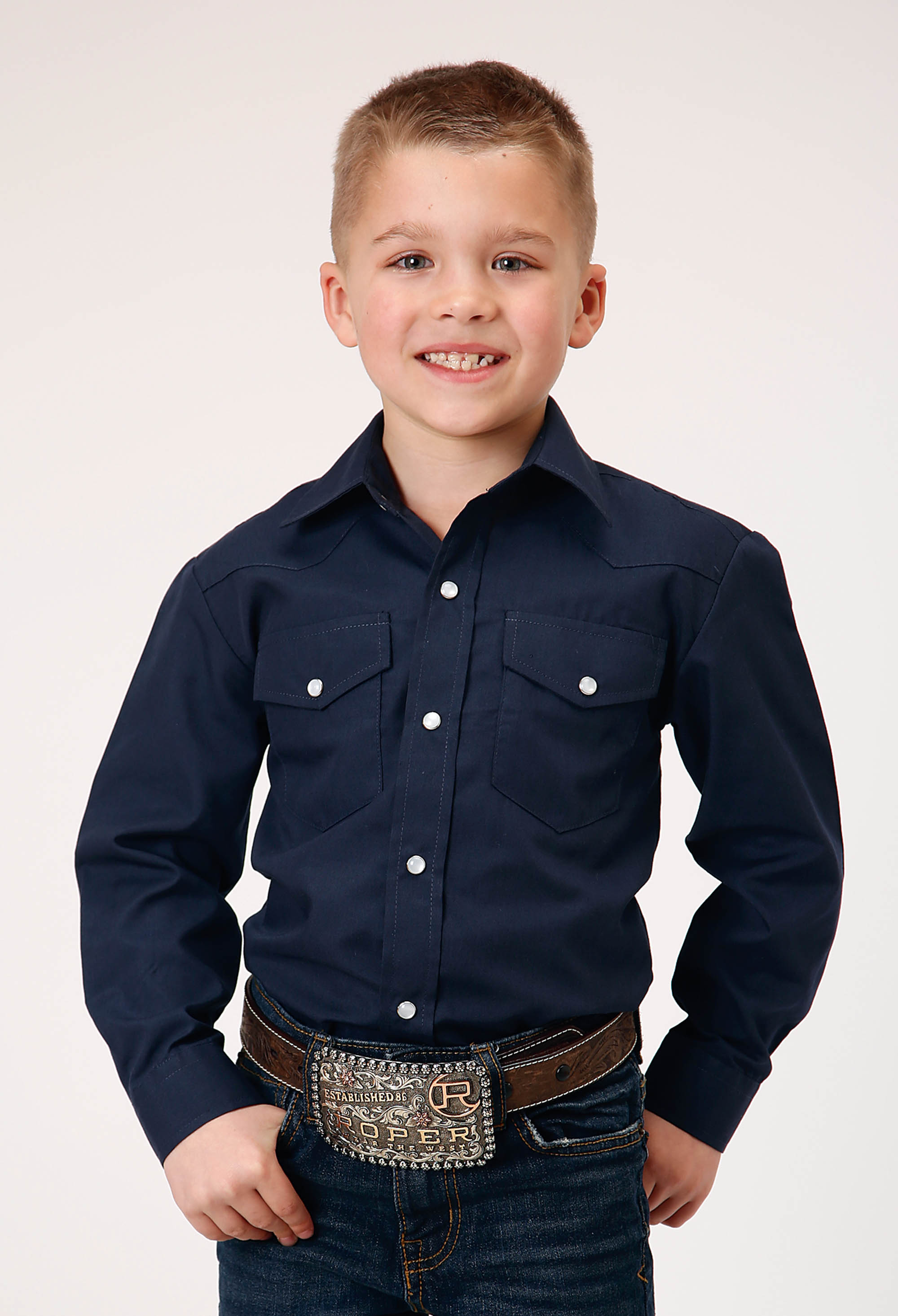 Boys Blue 9839 Solid Broadcloth – Navy