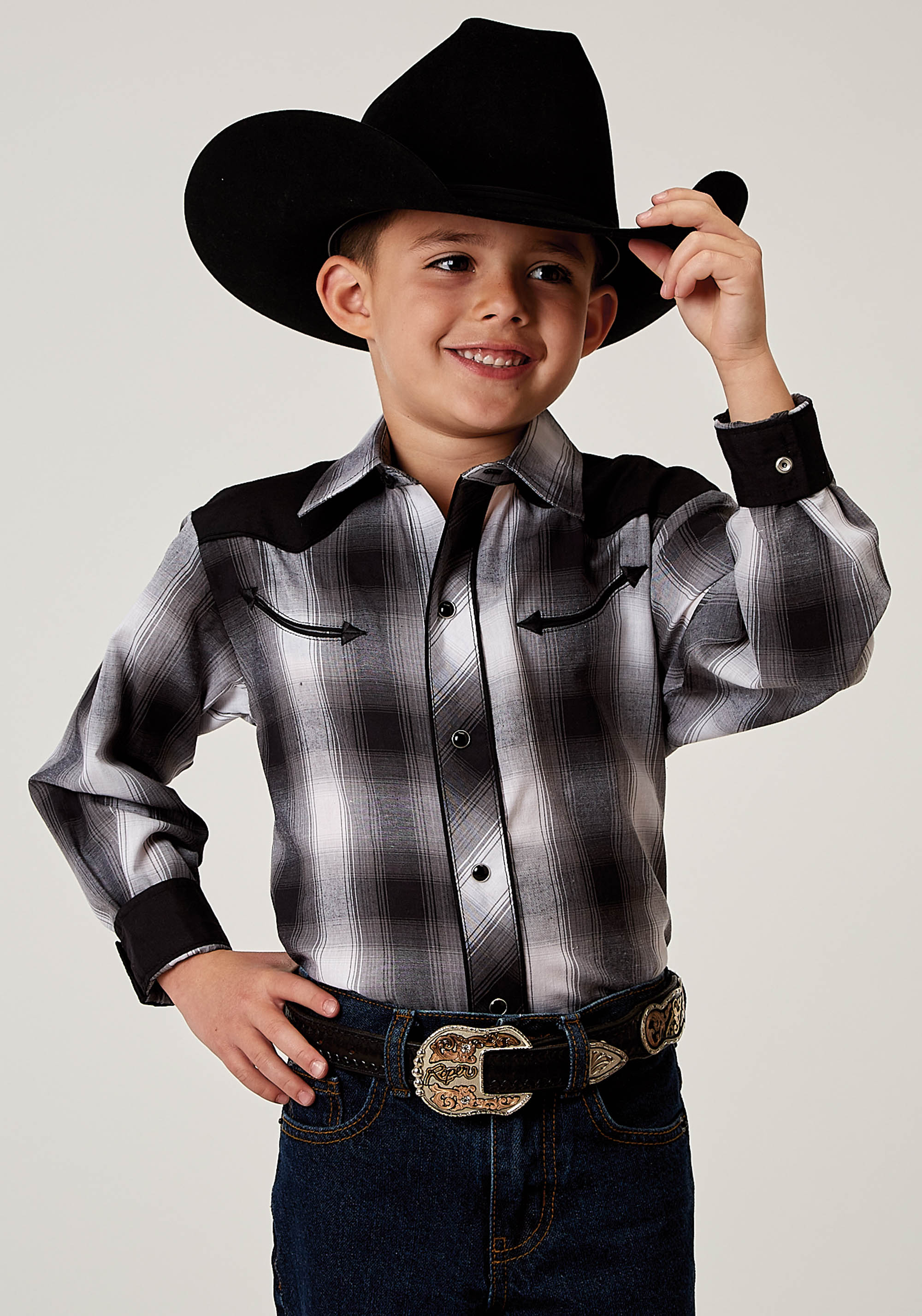 Karman Special Styles Boys 1972 Black And White Plaid