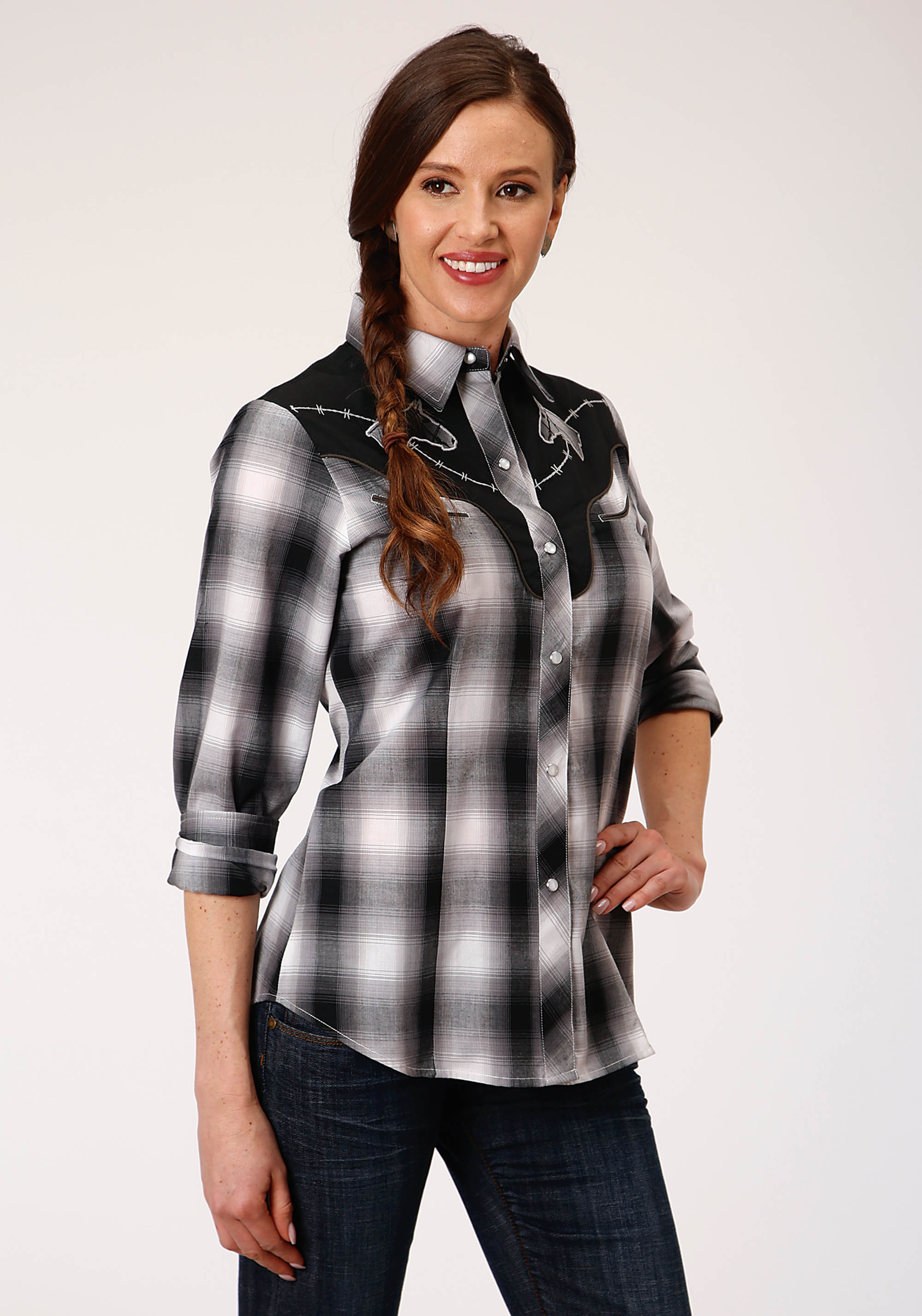 Karman Special Styles Womens Black 00314 Bl/wh/gy Plaid