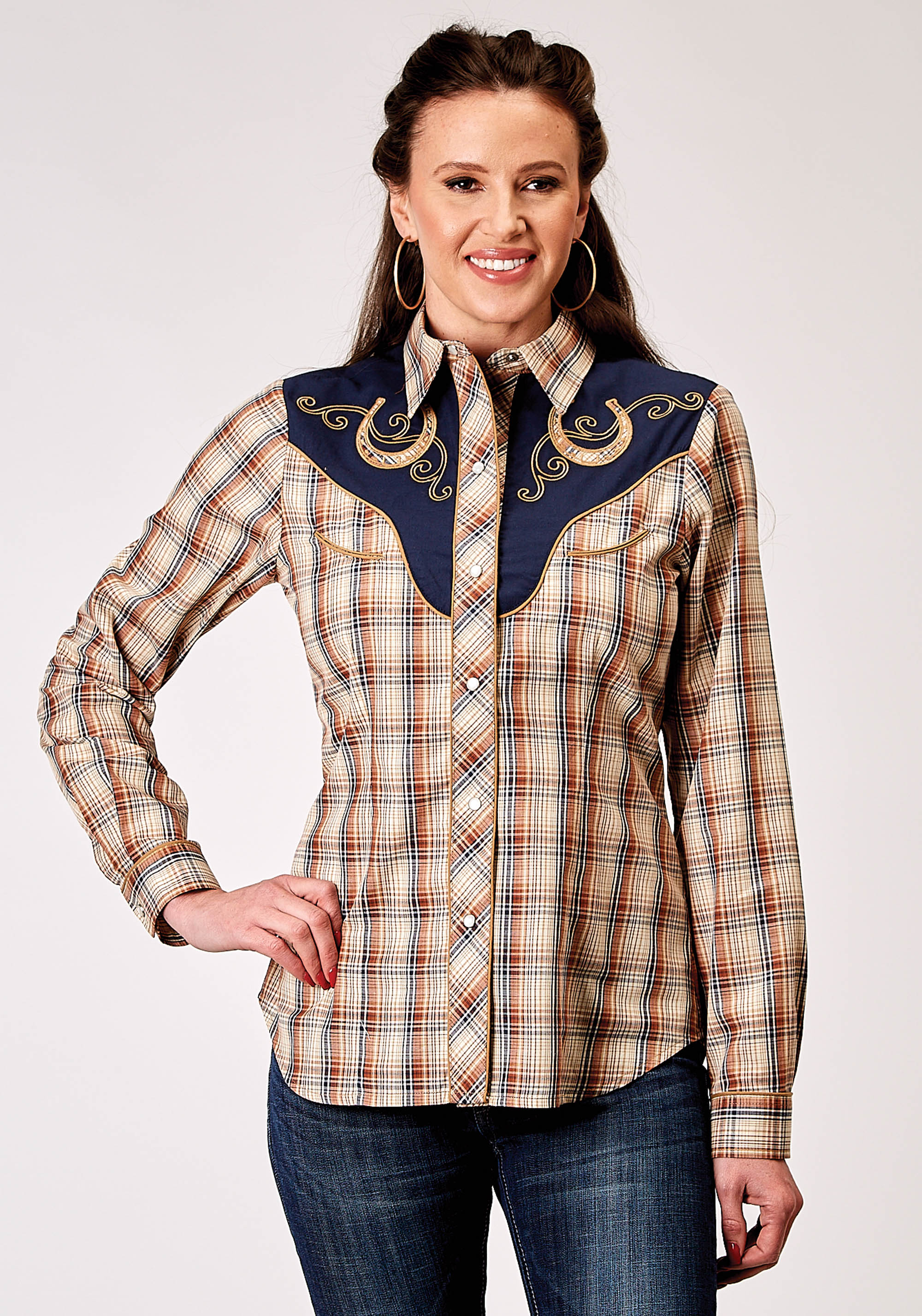 Karman Special Styles Womens 1970 Brown Plaid