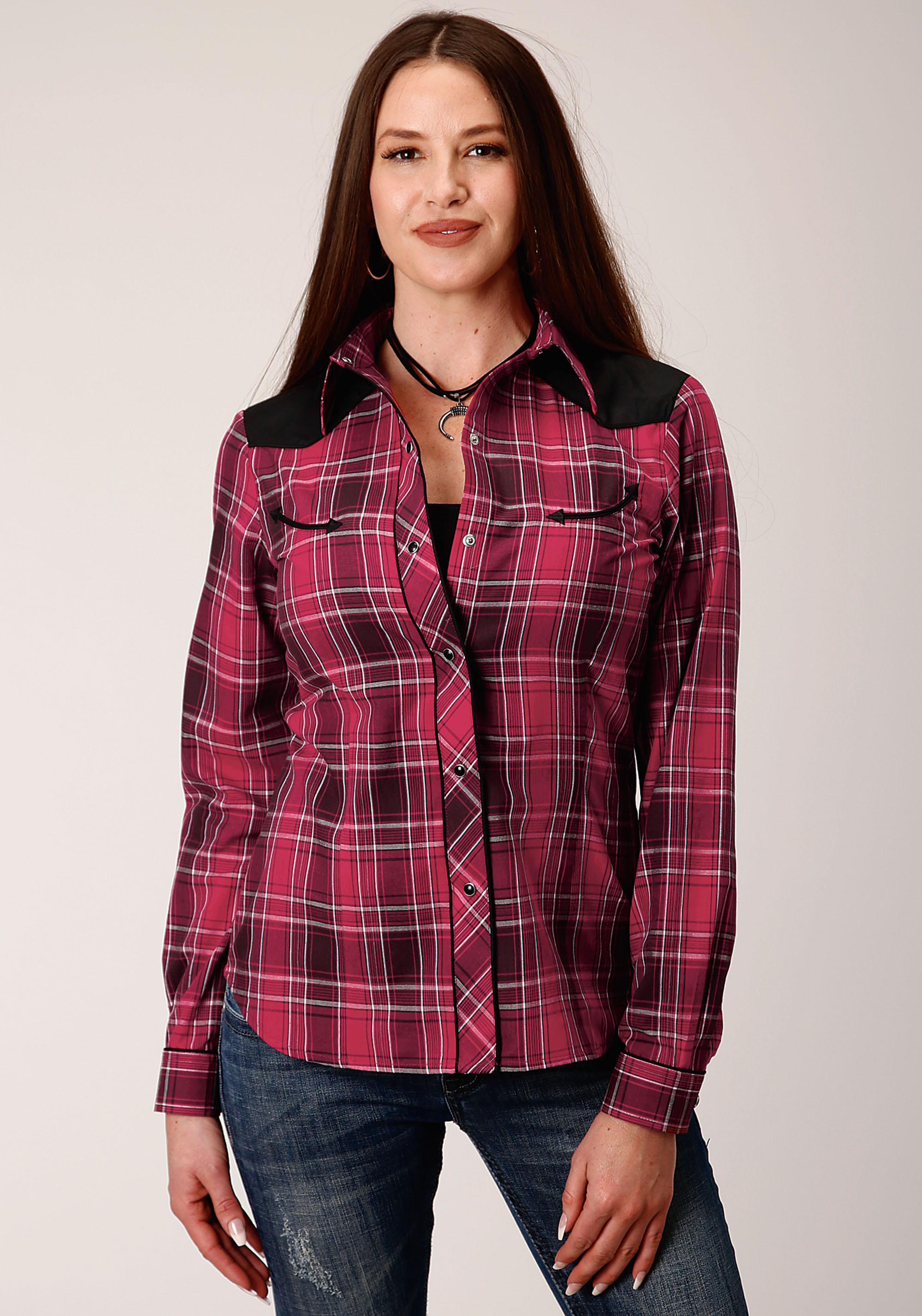 Karman Special Styles Womens 820 Bright Red Plaid