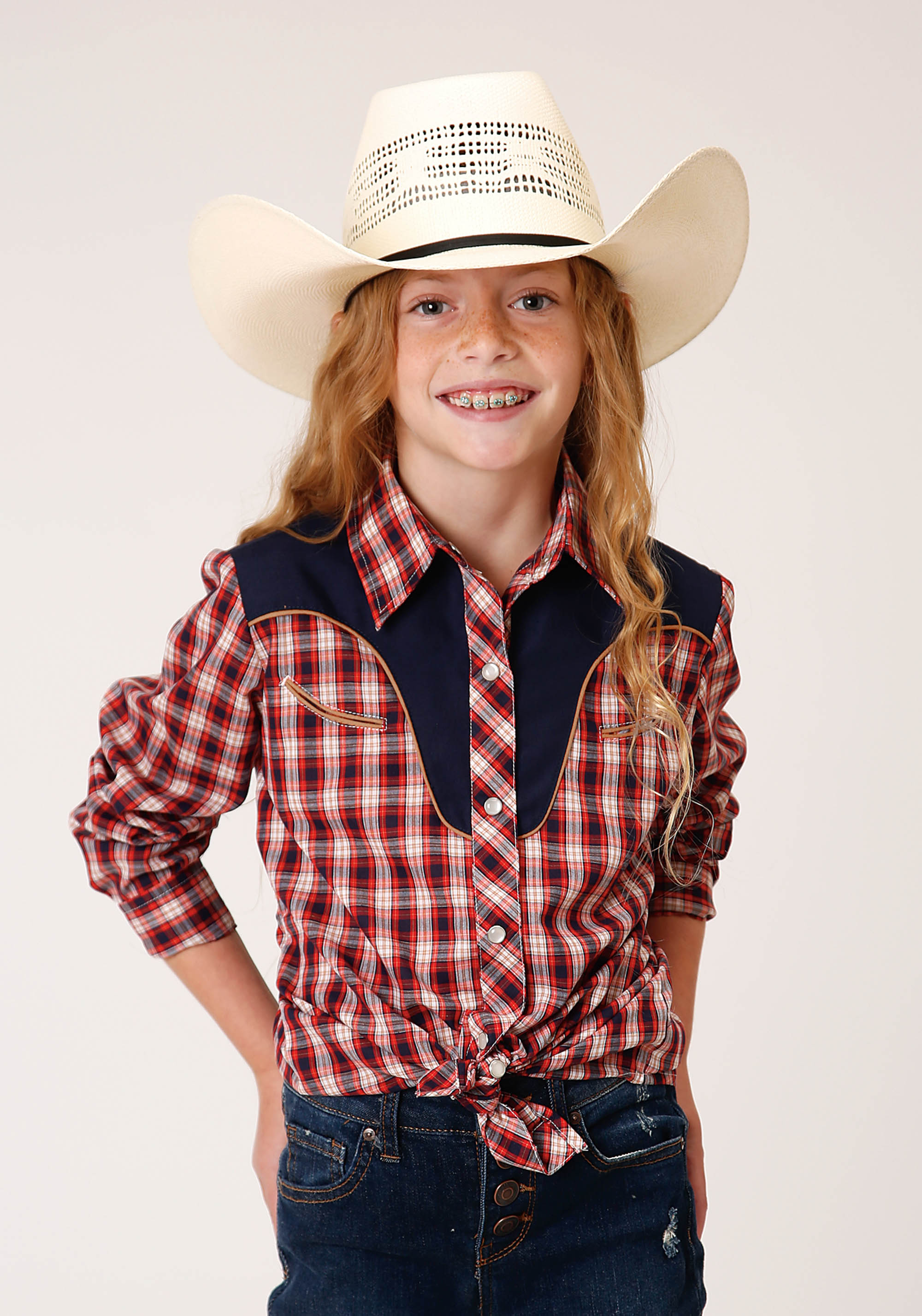 Karman Special Styles Girls Red 1107 Re,na,cr Small Scale Plaid