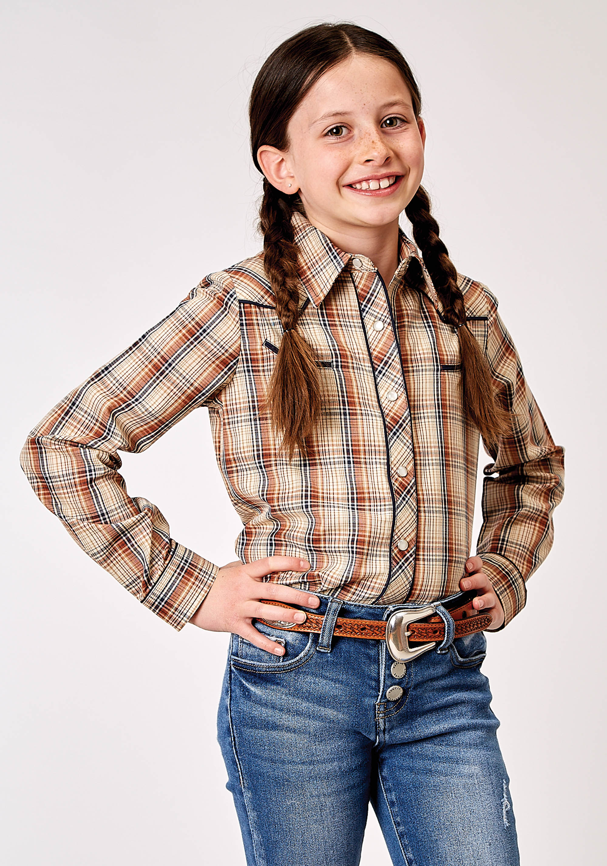 Karman Special Styles Girls 1970 Brown Plaid