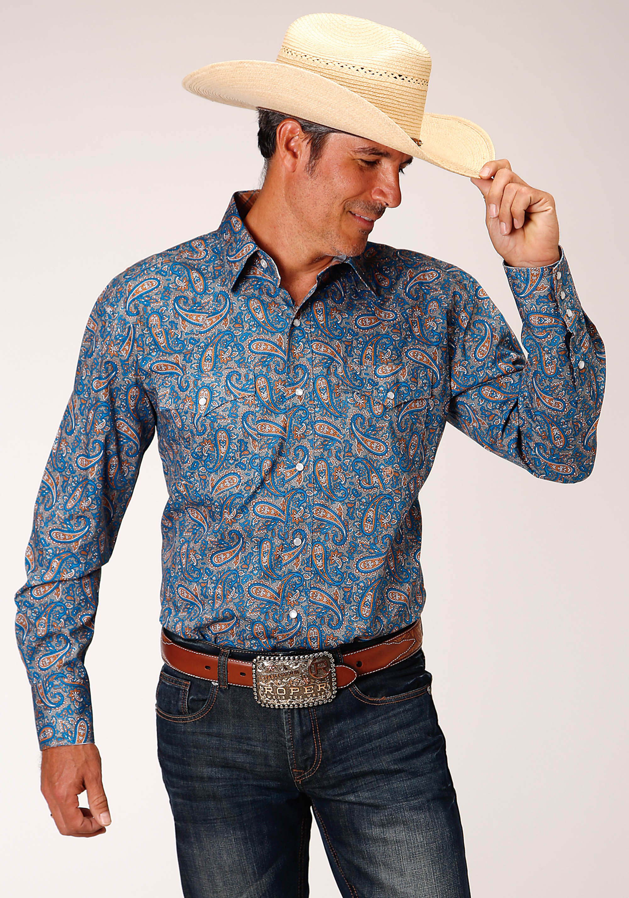 Men’s Amarillo Collection- Setting Sun Mens Multi 1130 Amarillo Paisley