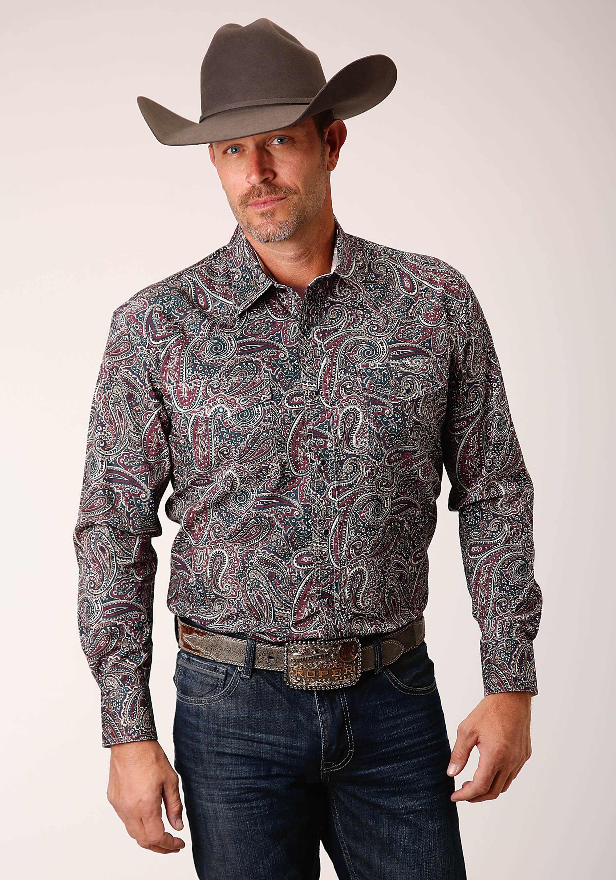 Men’s Amarillo Collection- Ruby Falls Mens Multi 1664 Old Time Paisley