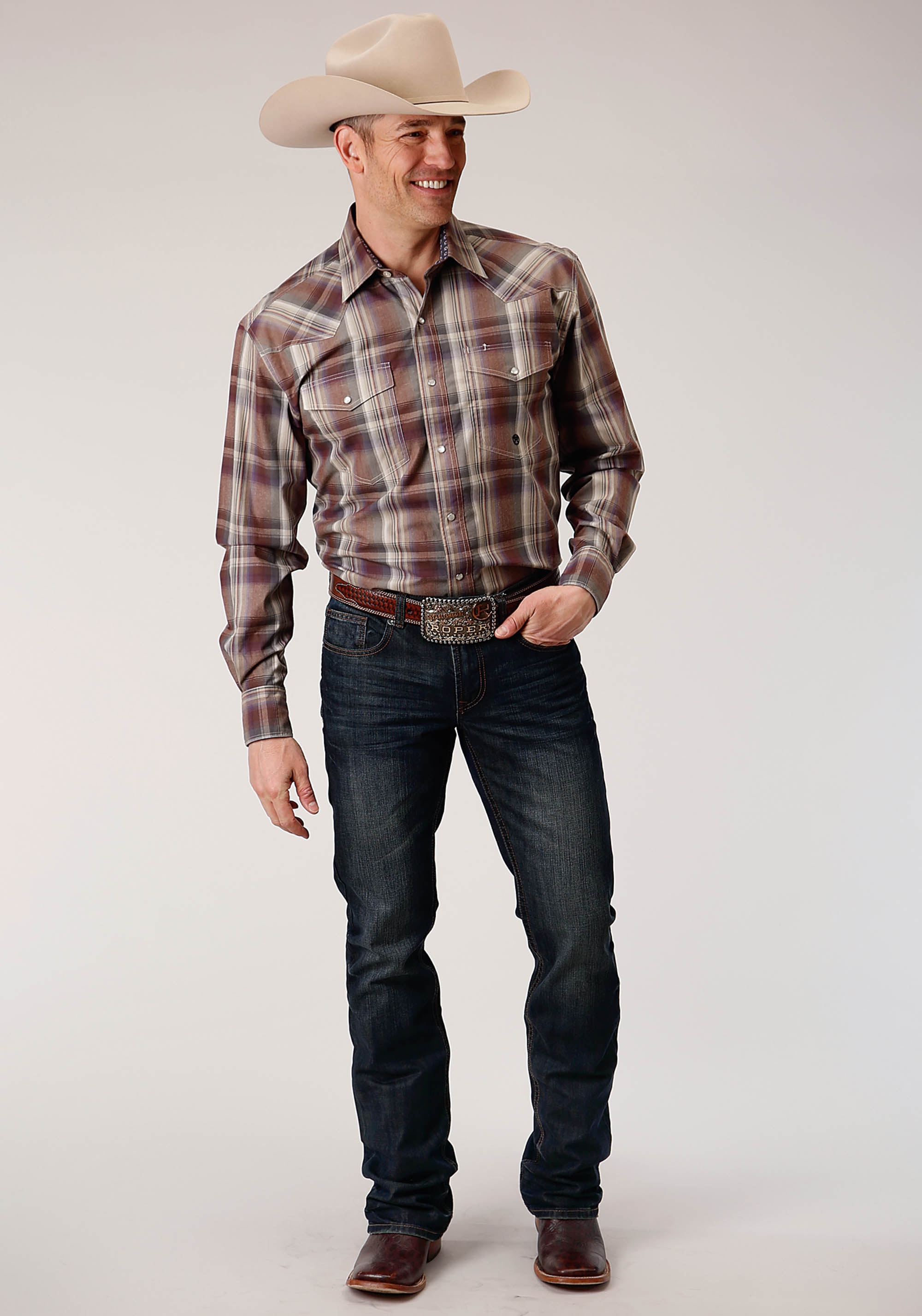 Men’s Amarillo Collection – Spiced Plum Mens Multi 1229 Cider Plaid