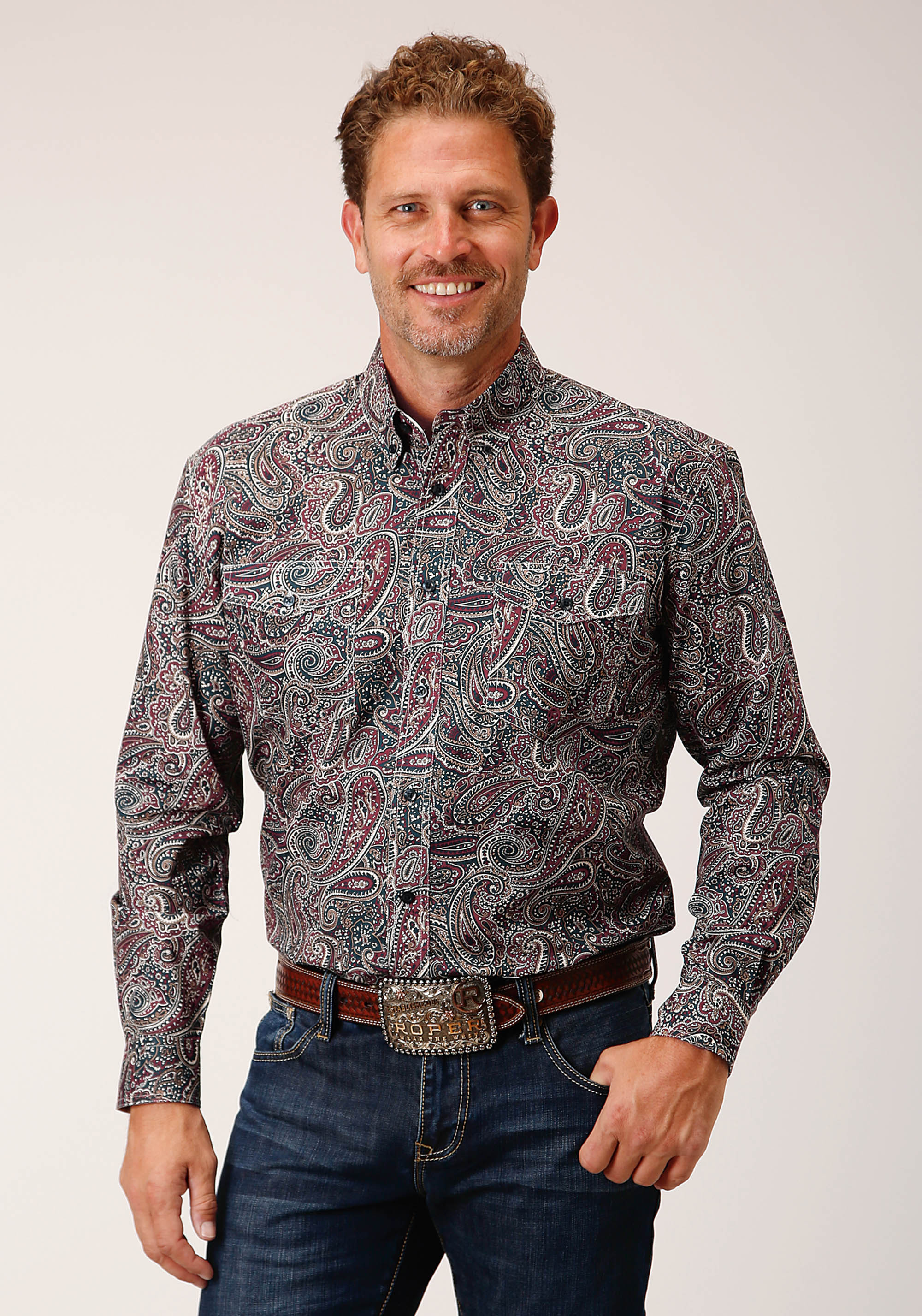 Men’s Amarillo Collection- Ruby Falls Mens Multi 1664 Old Time Paisley