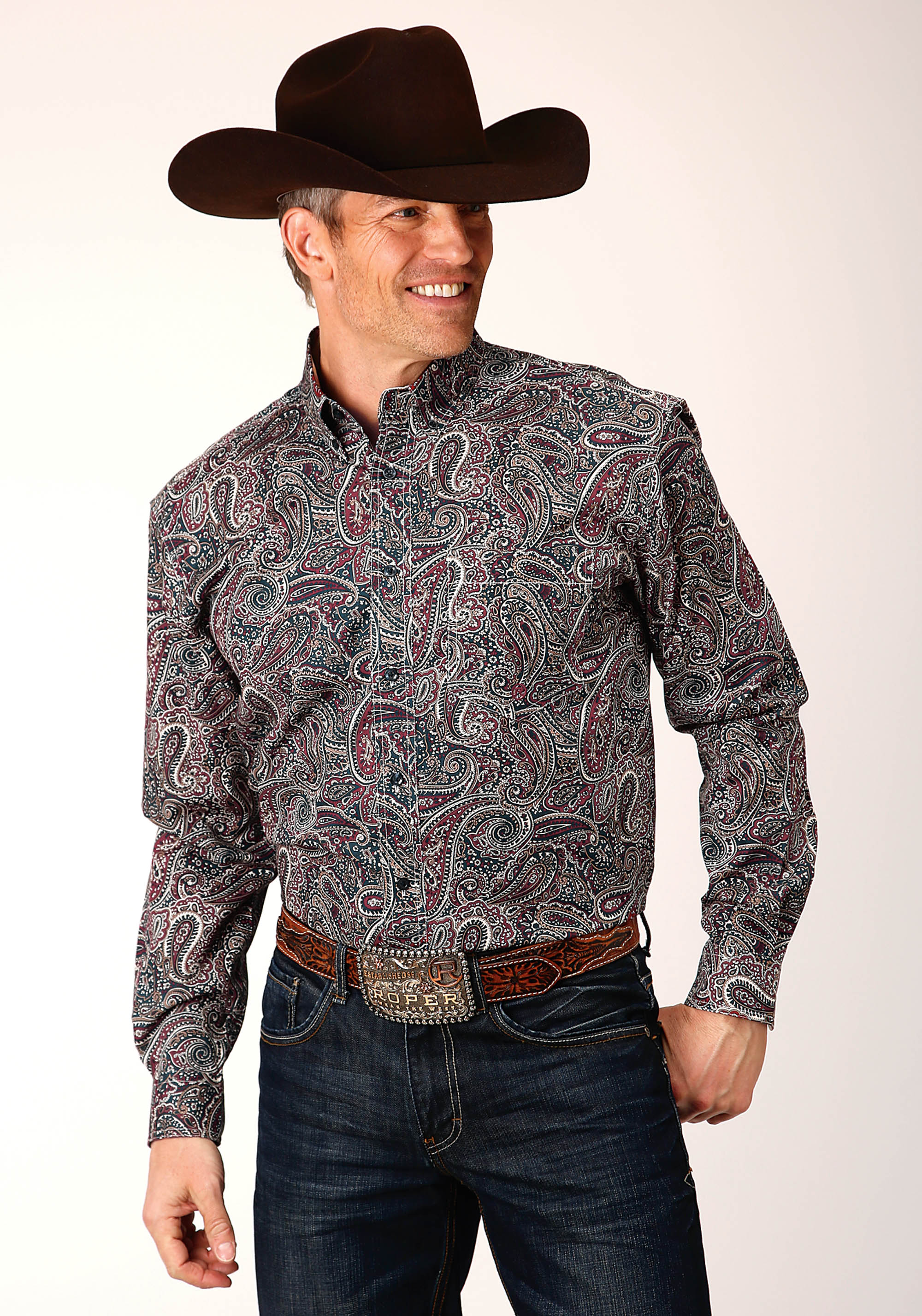 Men’s Amarillo Collection- Ruby Falls Mens Multi 1664 Old Time Paisley