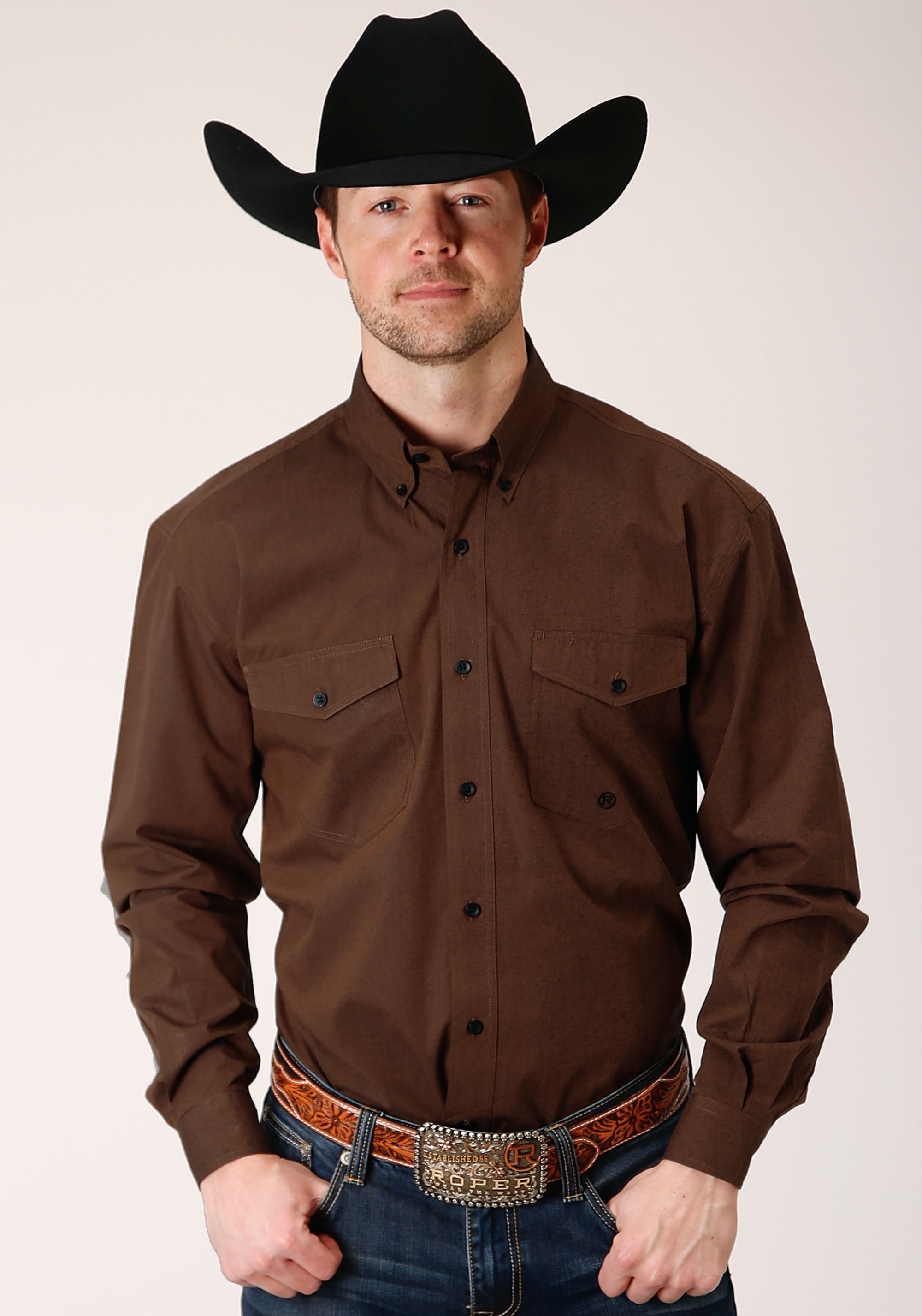 Men’s Amarillo Collection- Chocolate Agave Mens 1413 Black Fill – Brown