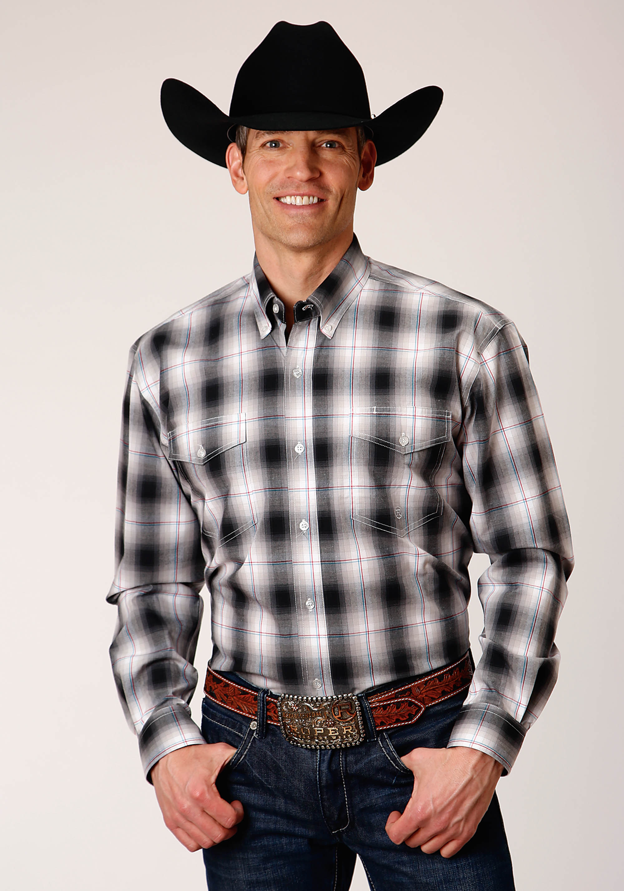 Men’s Amarillo Collection- Black Hills Mens 00388 Black Hills Plaid