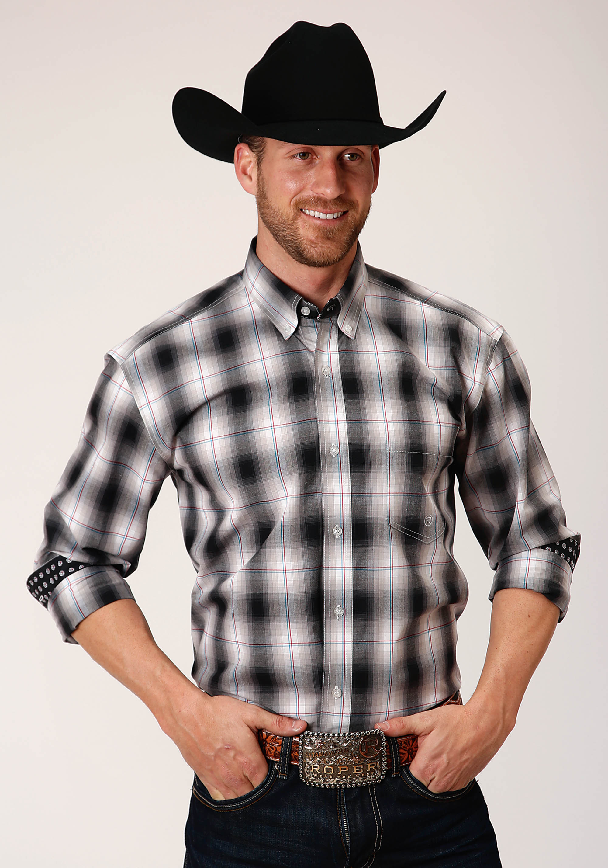 Men’s Amarillo Collection- Black Hills Mens 00388 Black Hills Plaid