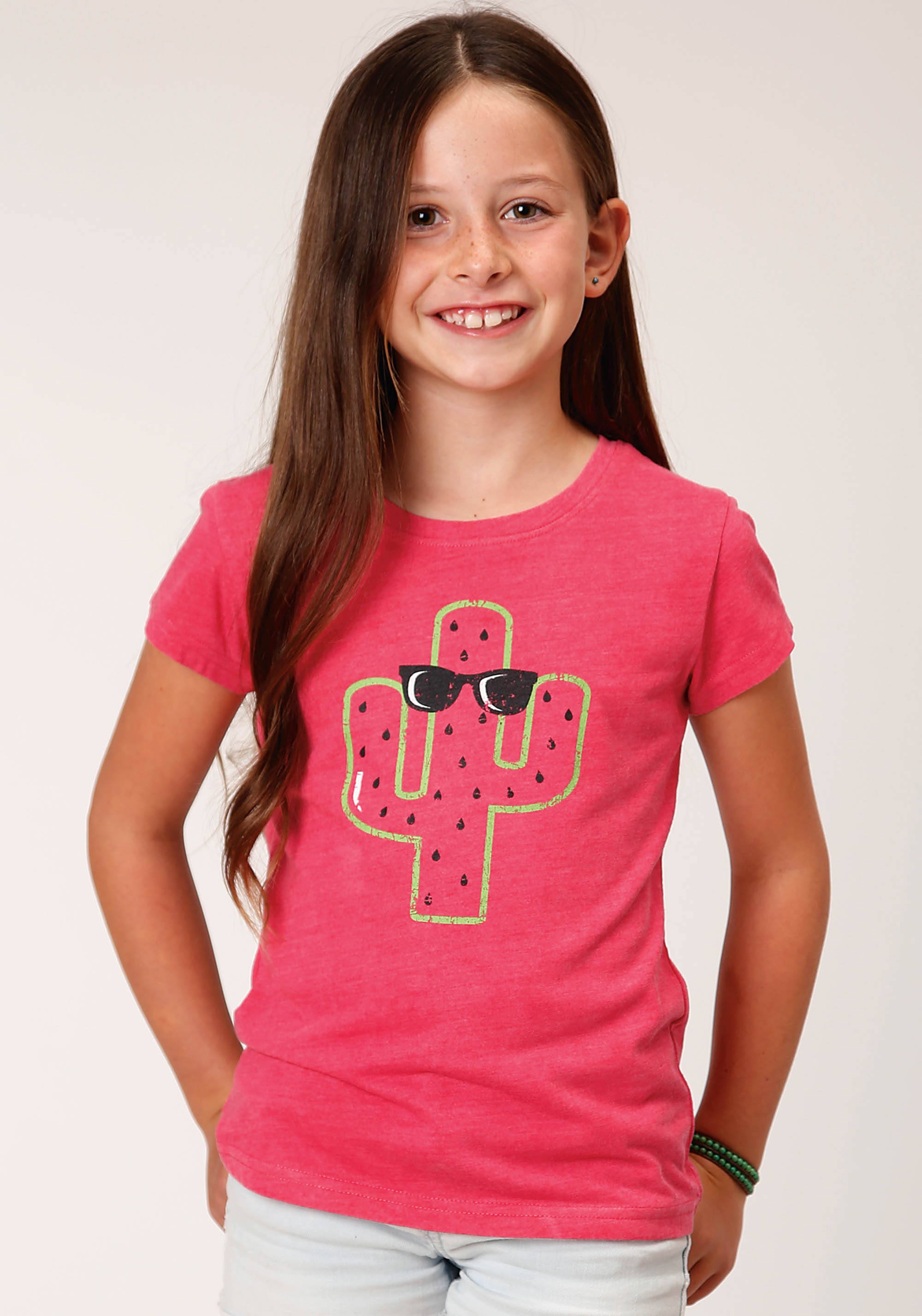 Five Star Girls Girls Pink 1617 Watermelon Pi P/r Ss Tee