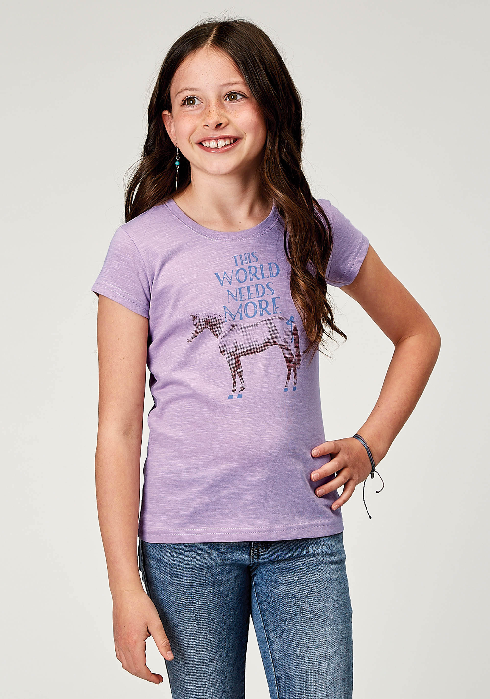 Five Star Girls – Spring Ii Girls Purple 2010 Lilac Cotton Slub Jersey Ss Tee