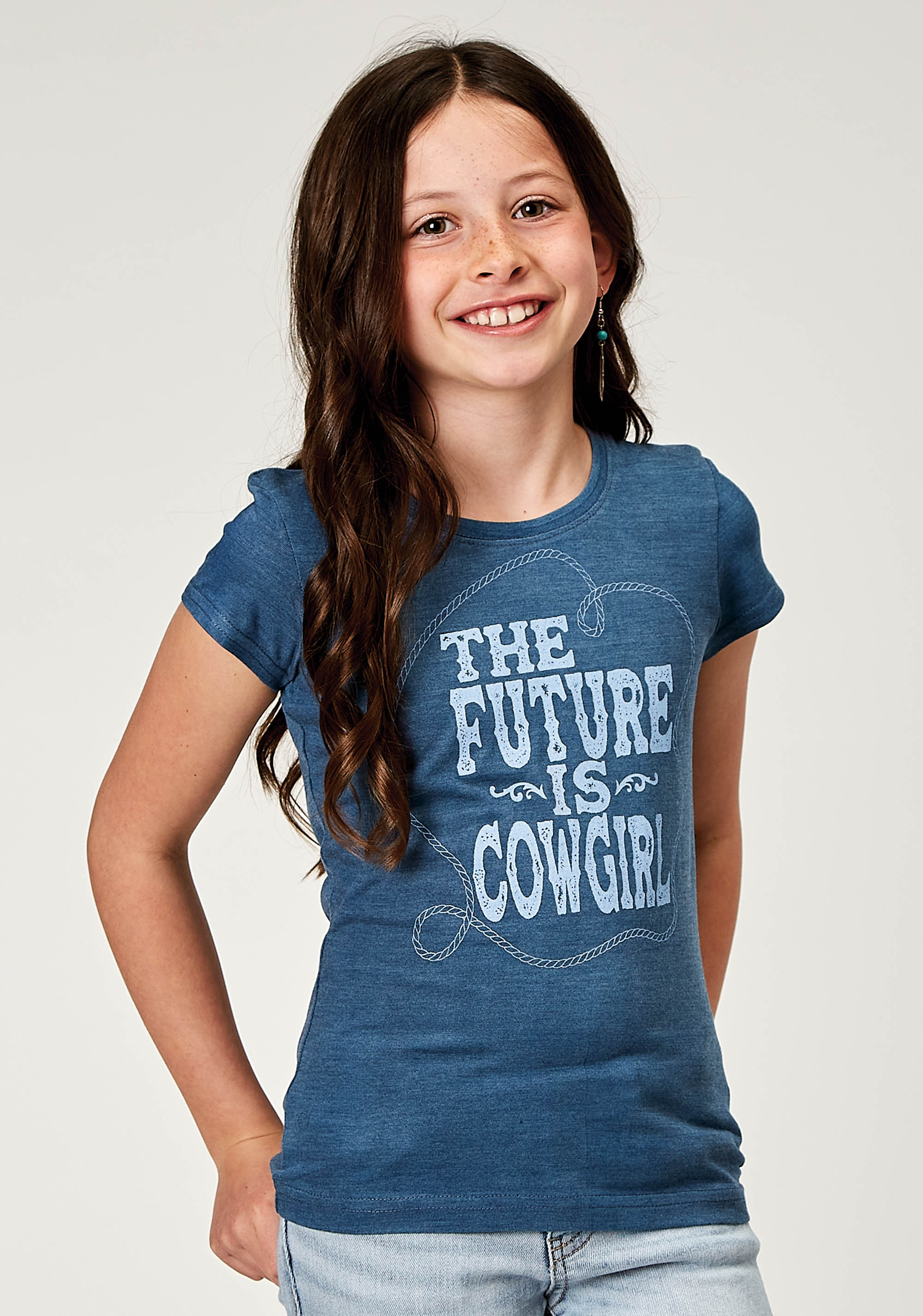 Five Star Girls – Spring Iii Girls 2011 Navy Blue P/r Ss Tee