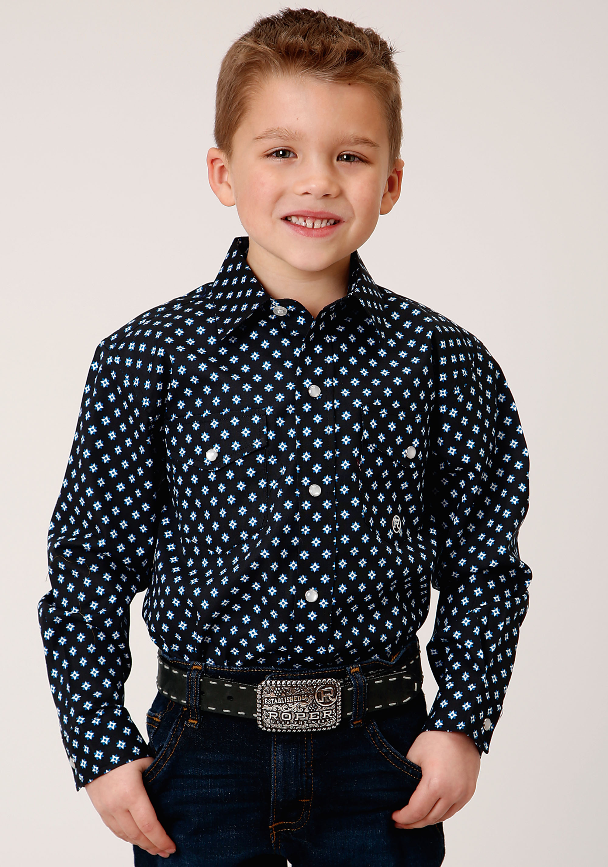 Boy’s Amarillo Collection- Starry Night Boys Black 1381 New Star Foulard