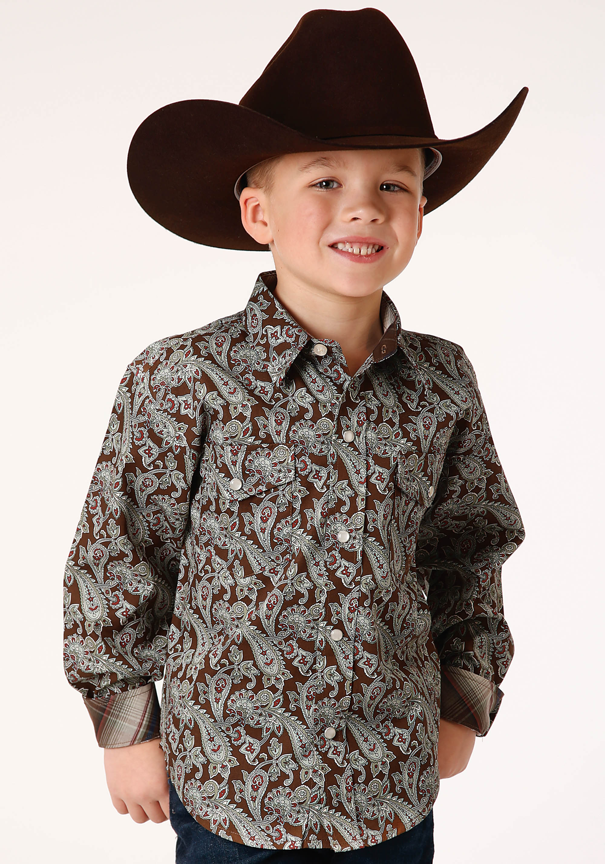 Boy’s Amarillo Collection – Pinewood Boys Green 1218 Pine Paisley