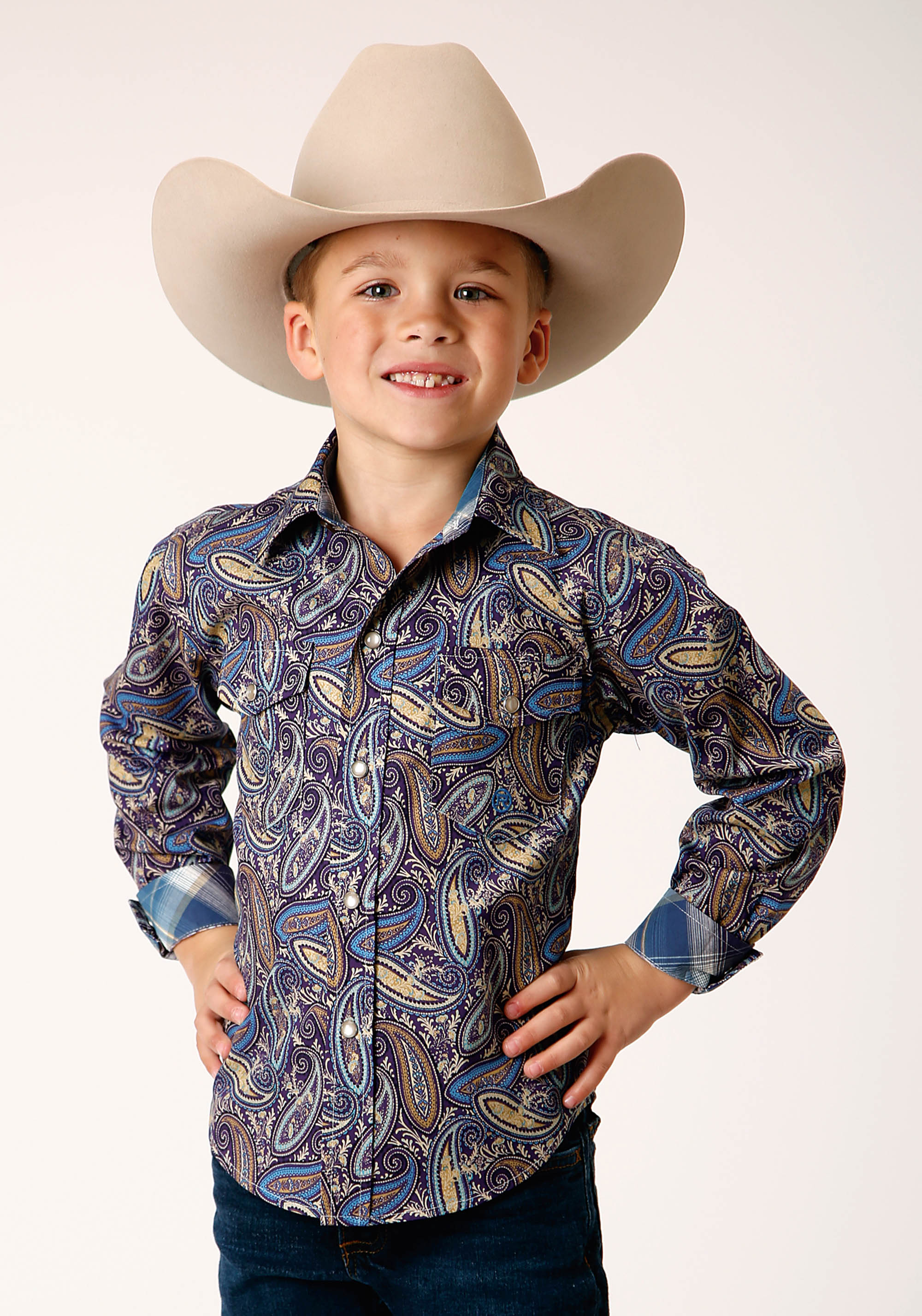 Boy’s Amarillo Collection- Plum Ridge Boys Multi 1665 Royal Paisley