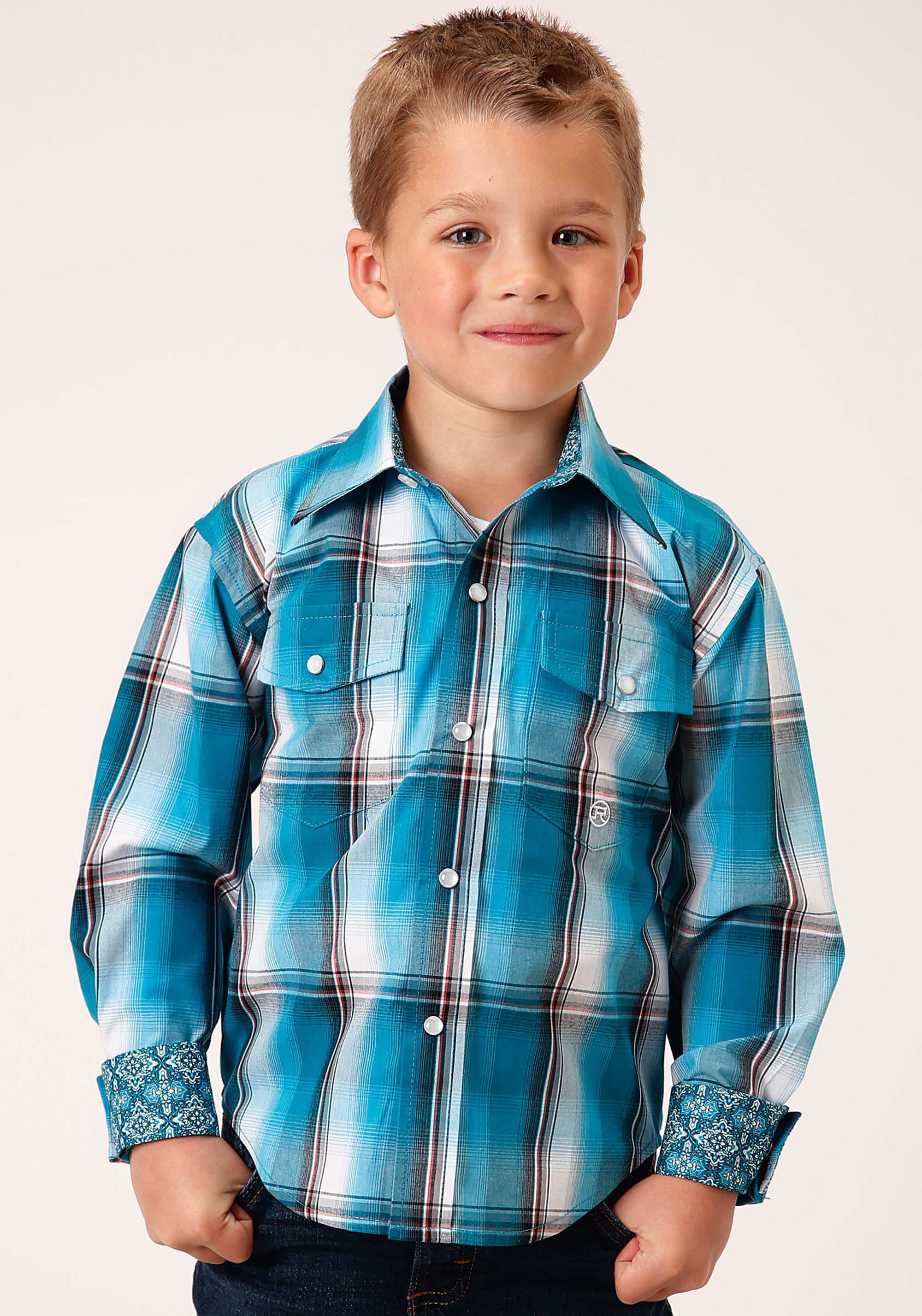 Boys Amarillo Collection- Turquoise Pool Boys Turquoise 1454 Deep Pool Ombre