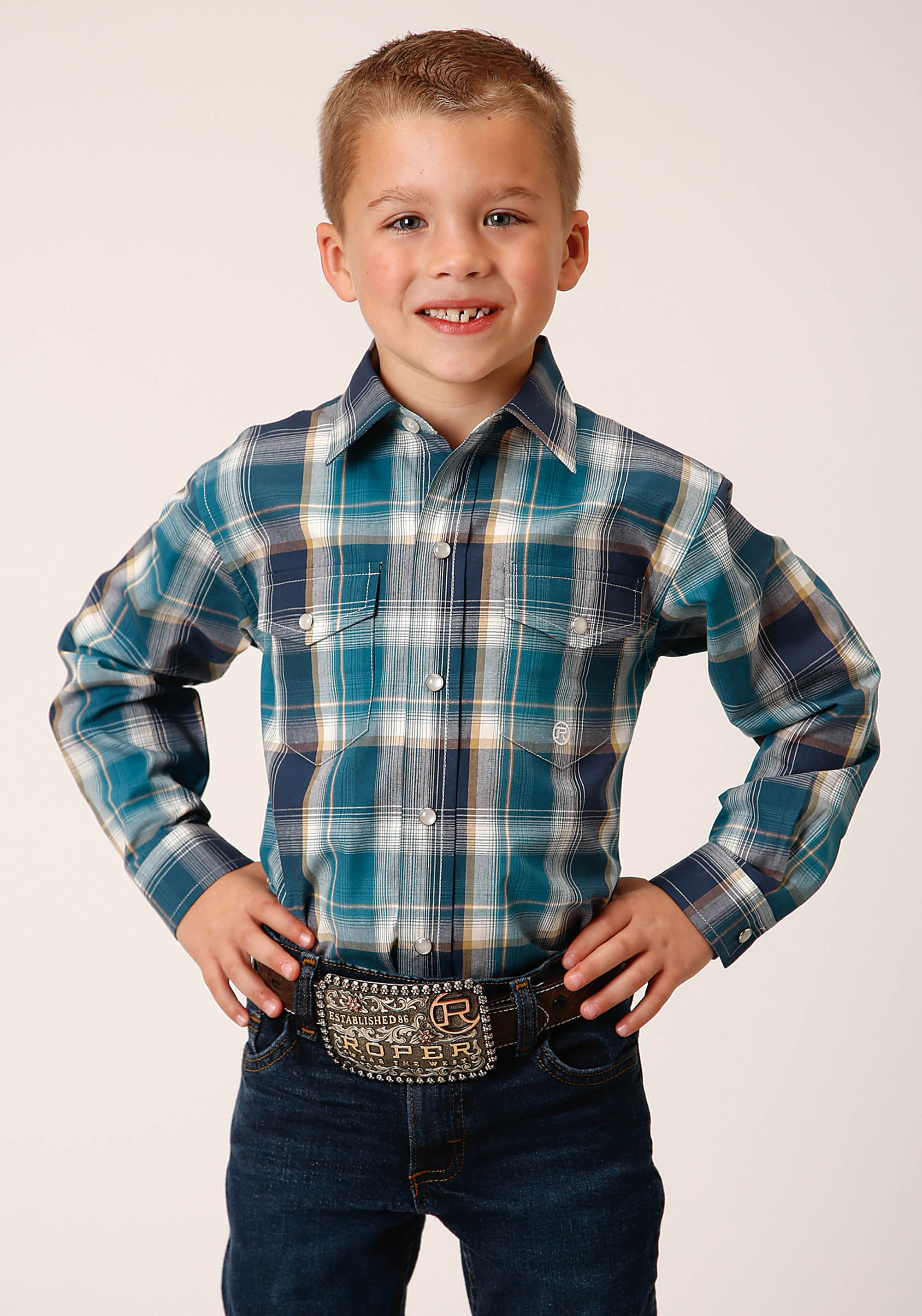 Boy’s Amarillo Collection- Plum Ridge Boys Purple 1659 Blueberry Plaid