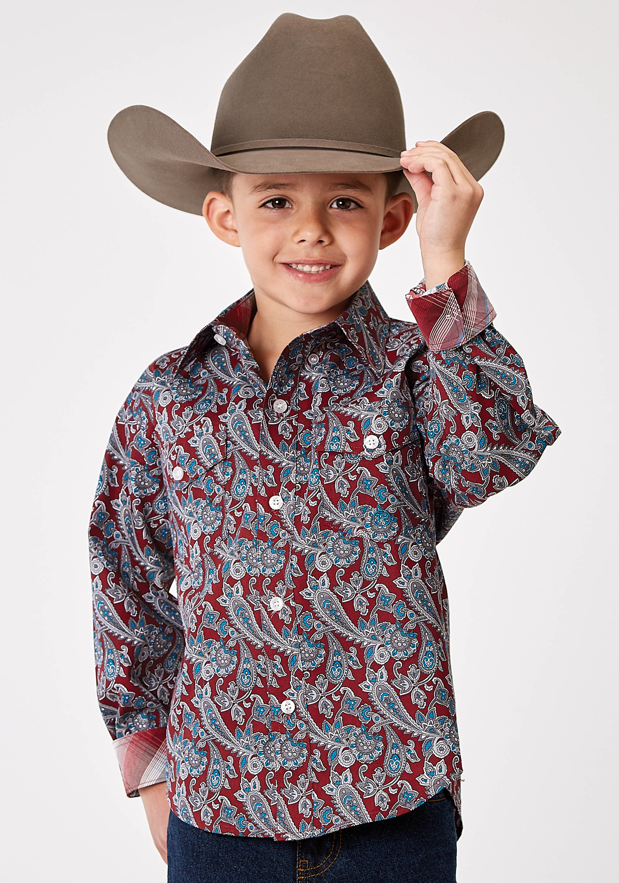 Boys Amarillo Collection- Red River Boys 1935 Red River Paisley