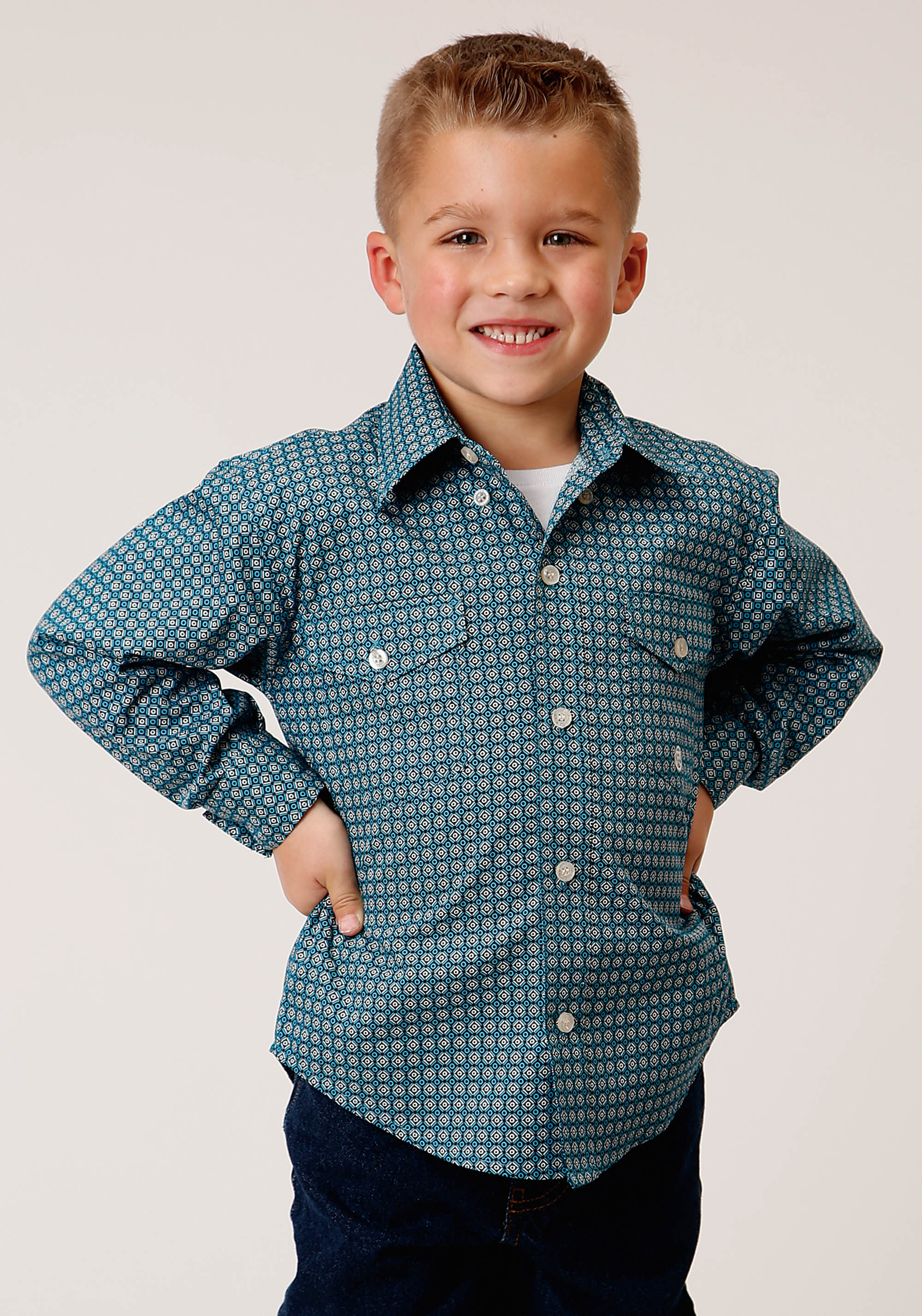 Boy’s Amarillo Collection – Autumn Sky Boys Blue 1223 Azure Neat