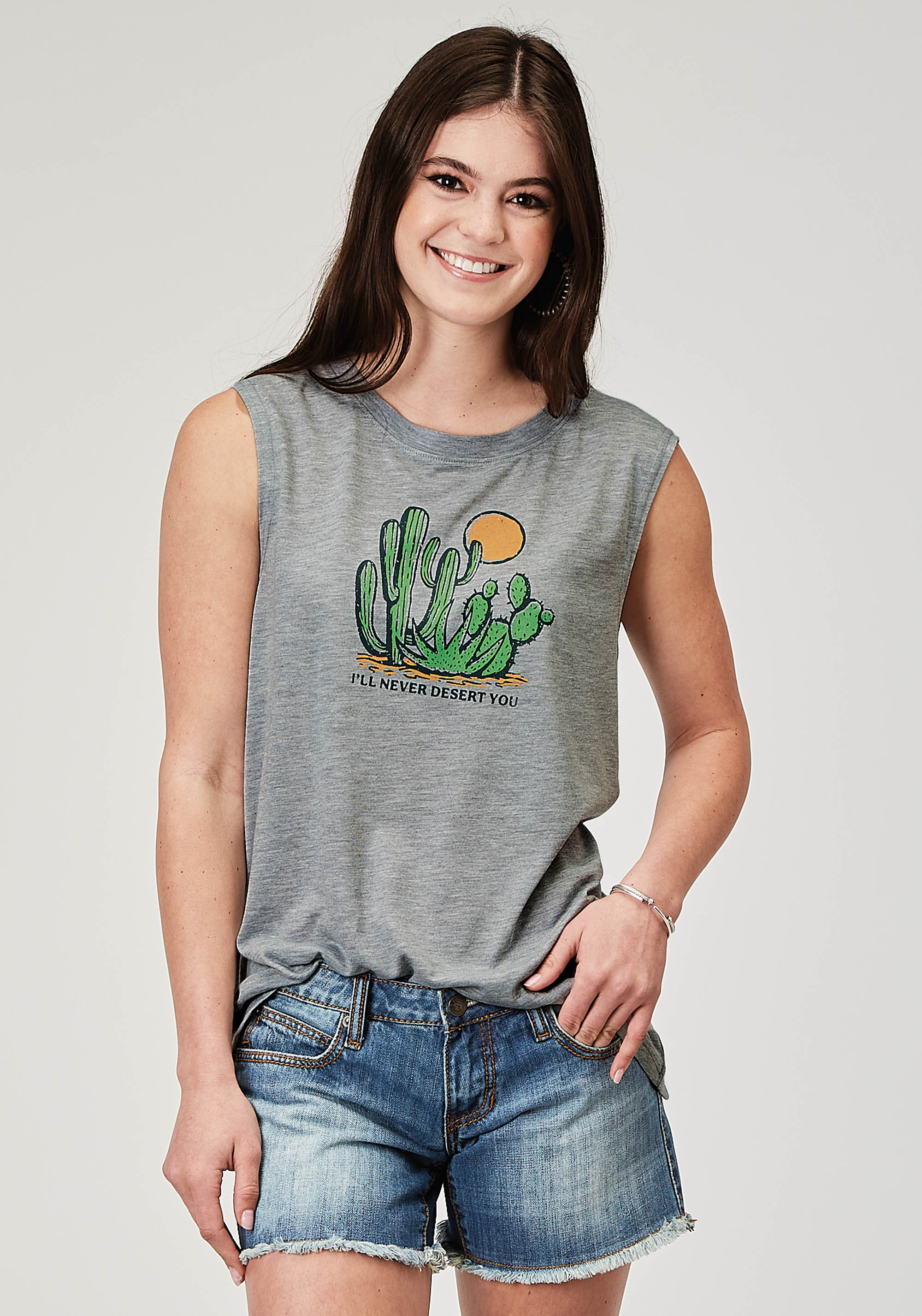 Five Star Collection – Spring I Womens 2011 Lt. Grey P/r Sleeveless Tee