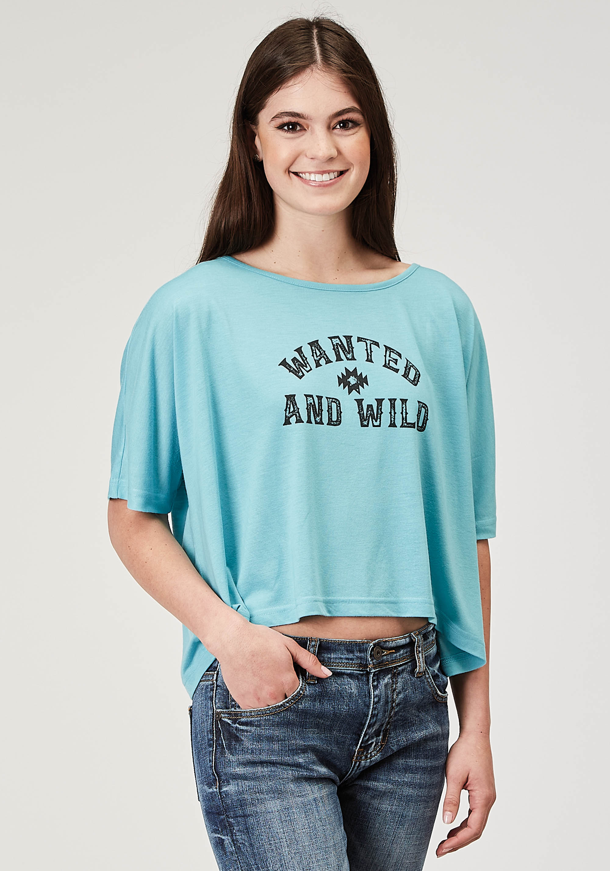 Five Star Collection – Spring I Womens Blue 2011 Lt Bu P/r Ss Crop Swing Tee