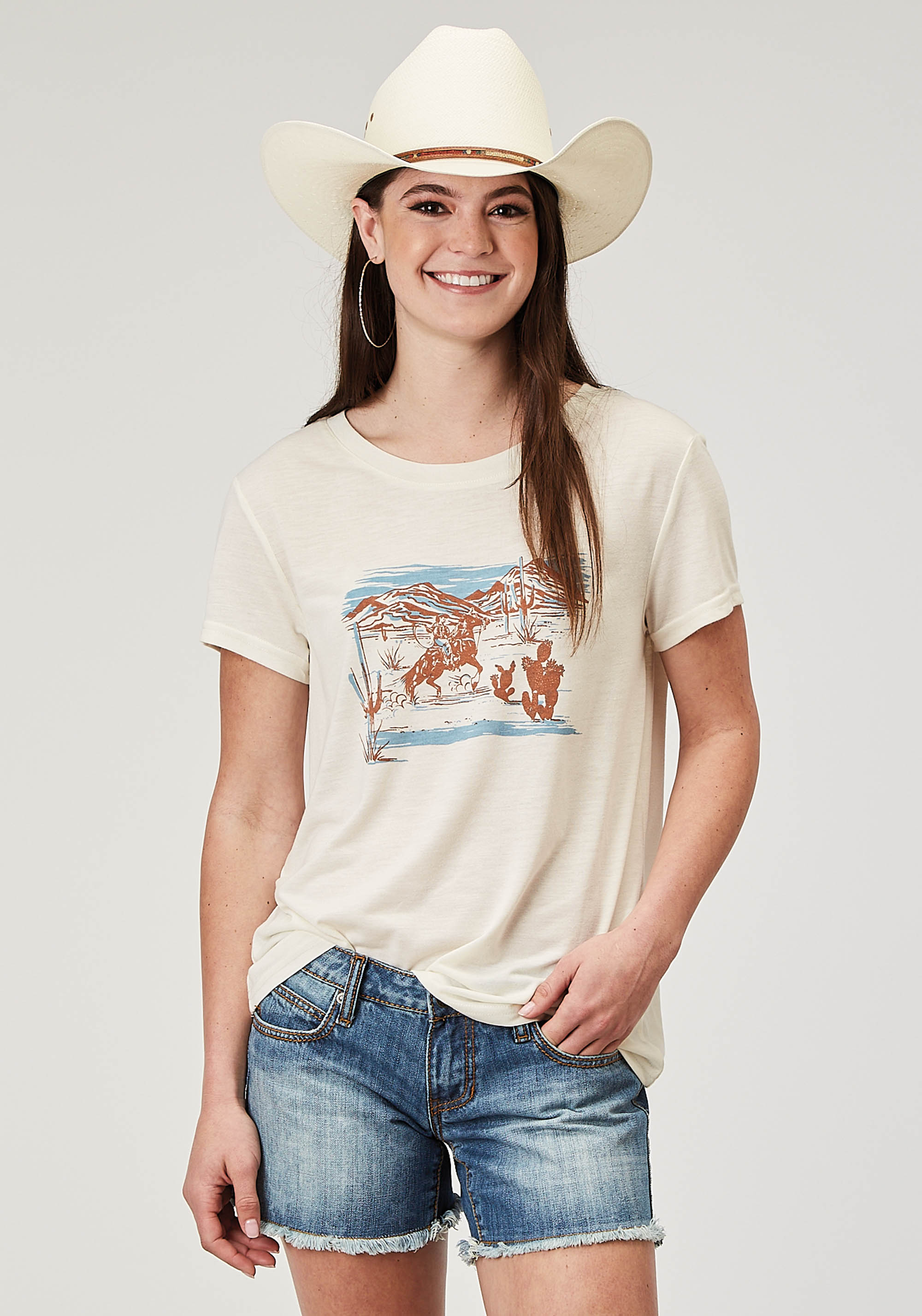 Five Star Collection – Spring I Womens 2011 Cream Poly Rayon Ss Tee