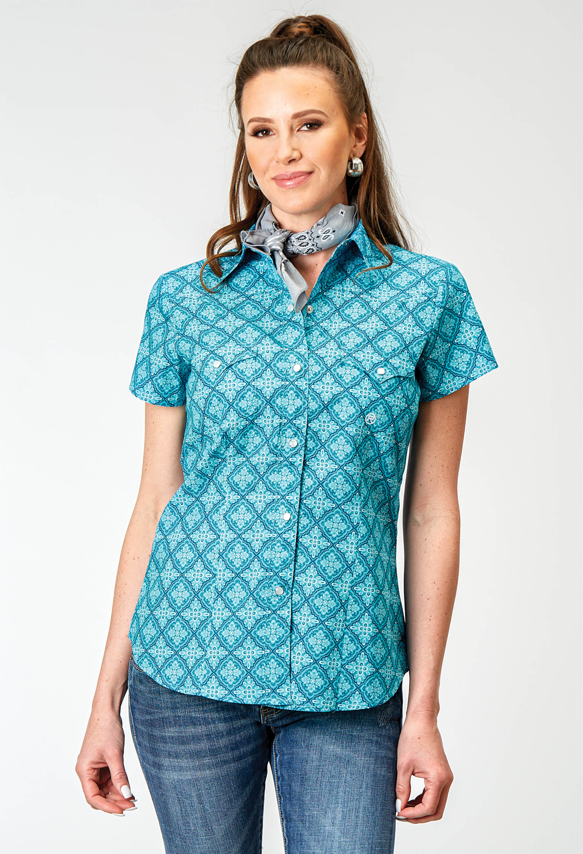 Women’s Amarillo Collection- Turquoise Lake Womens Turquoise 1937 Lake Medallion