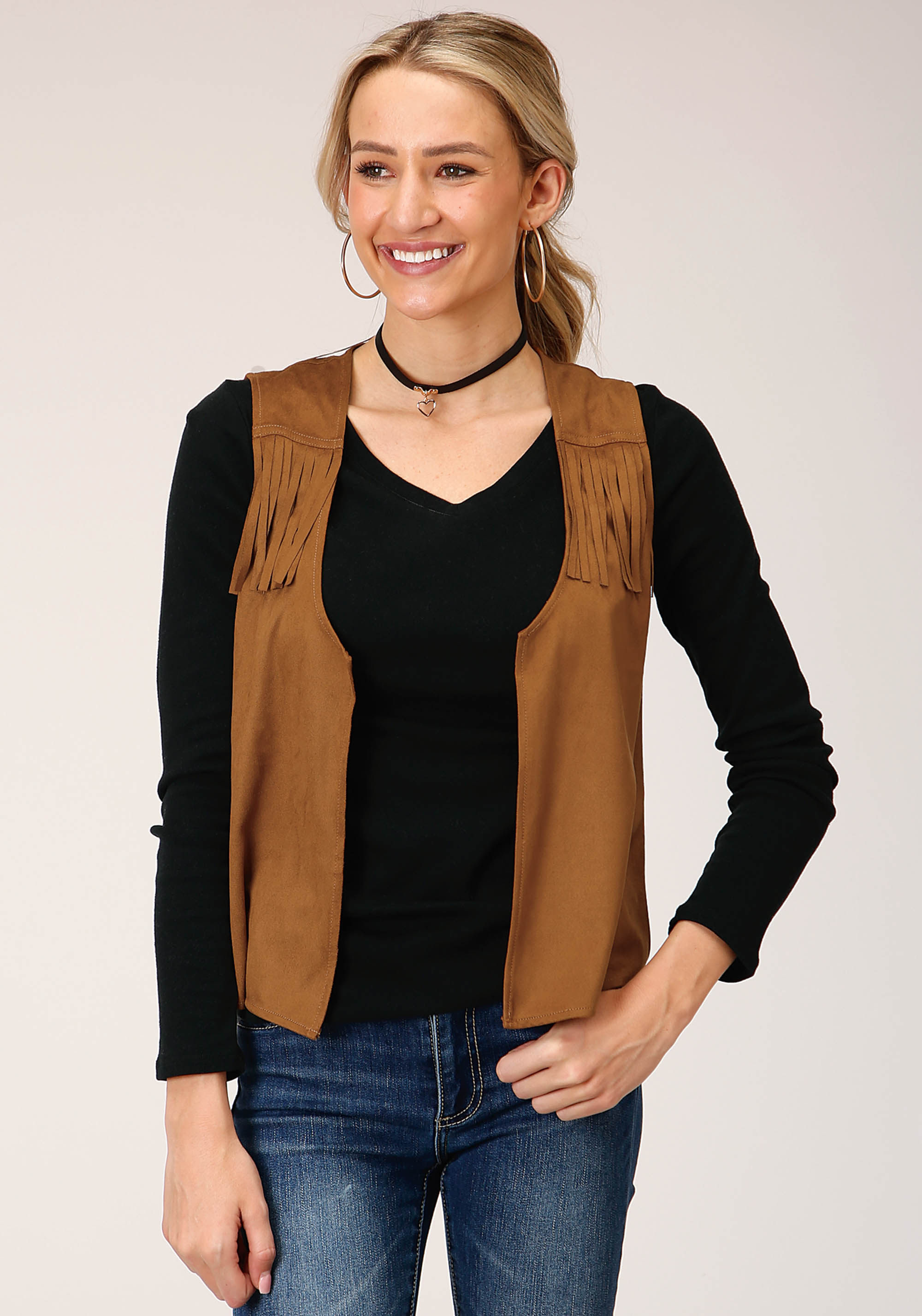 Five Star Collection – Fall Iii Womens 1314 Brown Poly Suede Vest