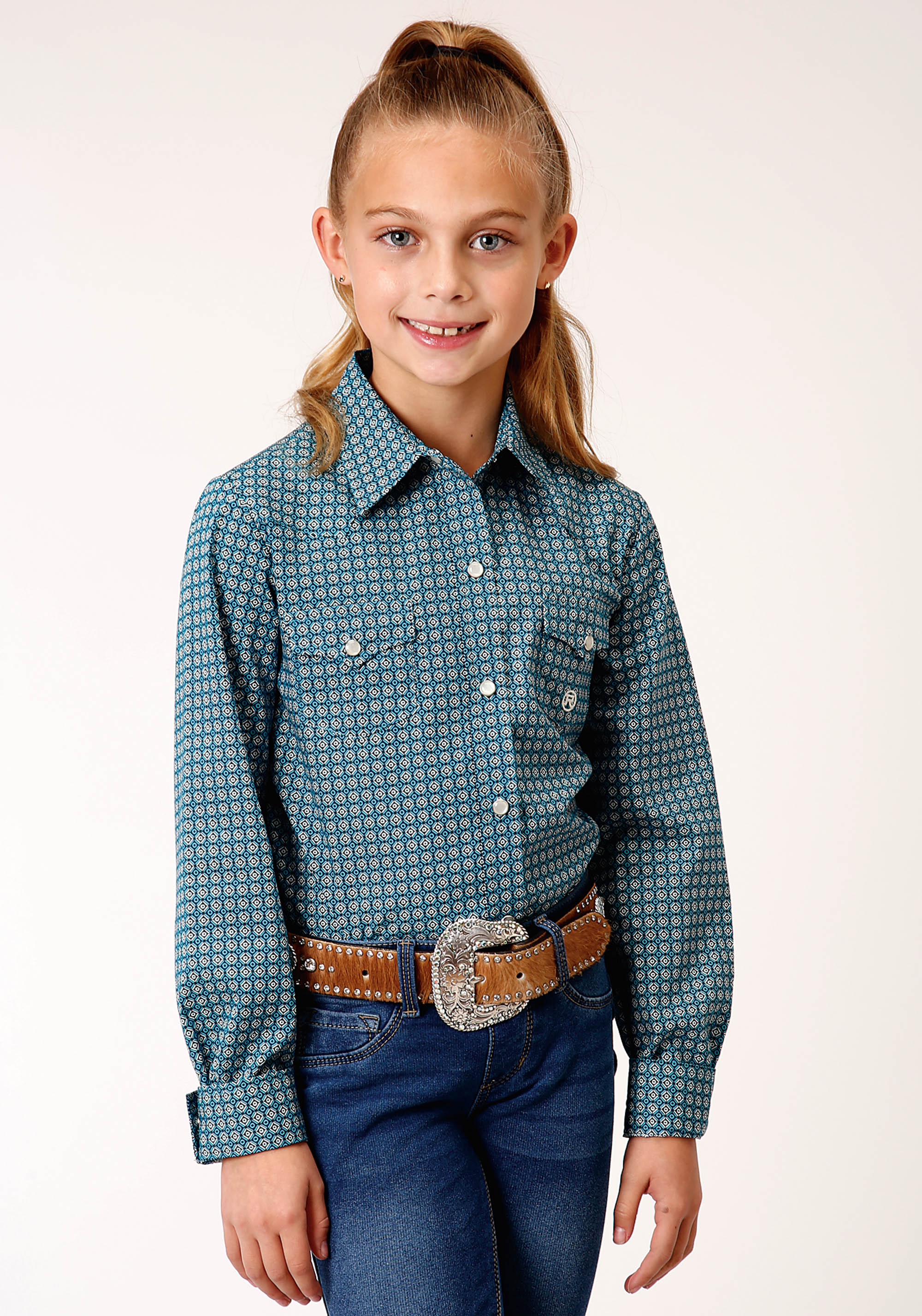 Girl’s Amarillo Collection – Autumn Sky Girls Blue 1223 Azure Neat