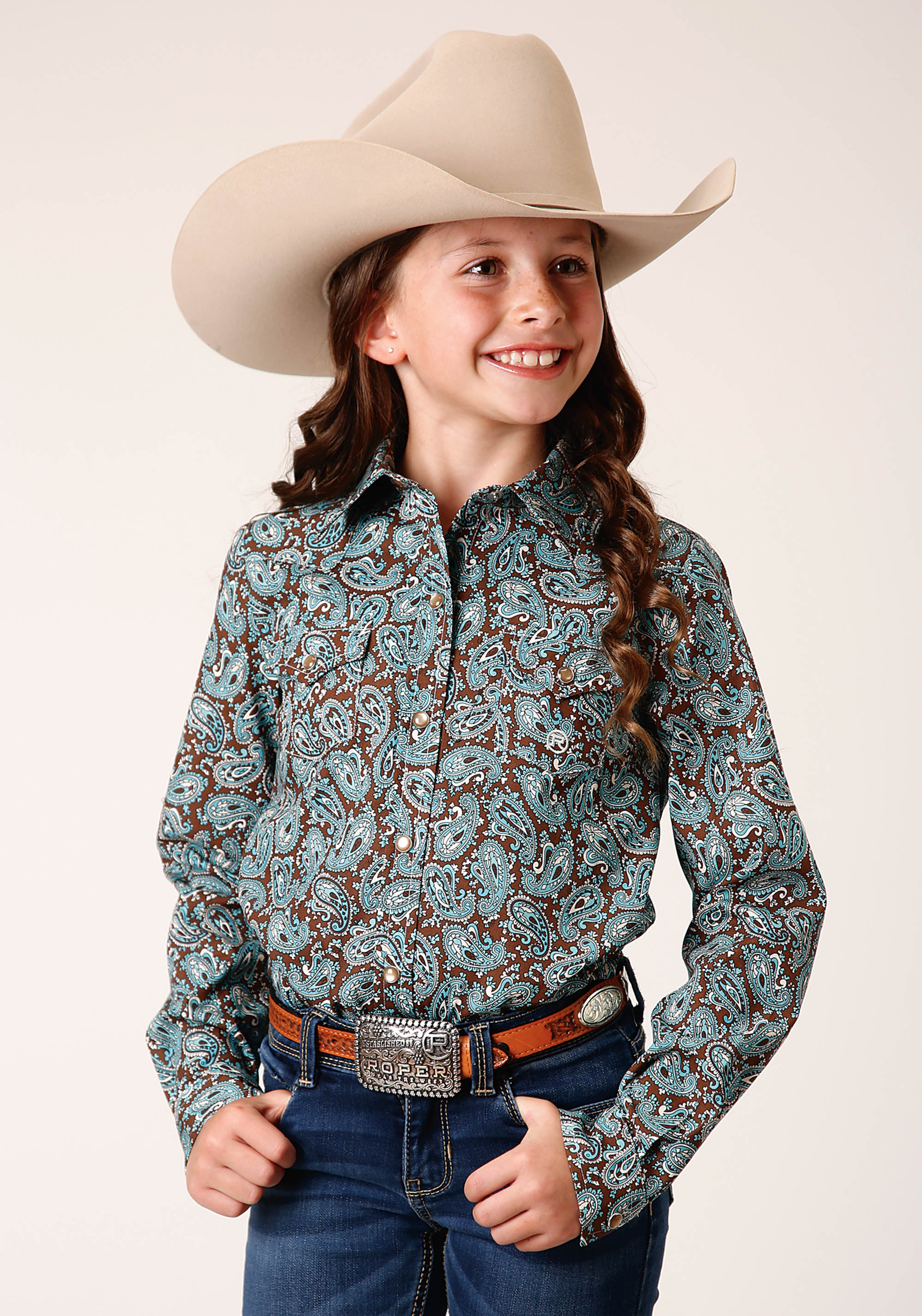 Girls Amarillo Collection- Turquoise Trail Girls 1672 Turquoise Mine Paisley