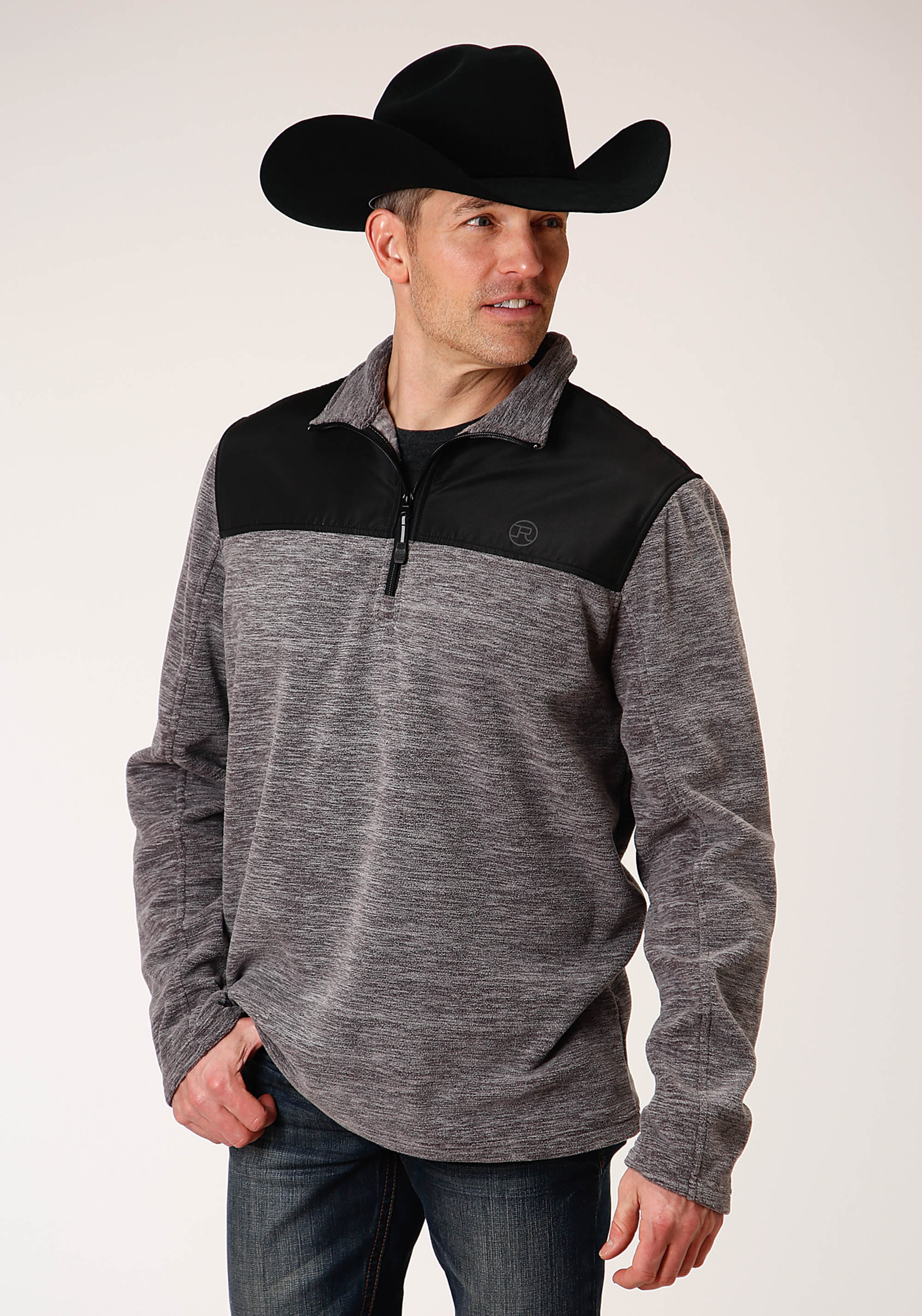 Roper Outerwear- Men’s Mens 00954 Heather Charcoal Grey Micro Flce