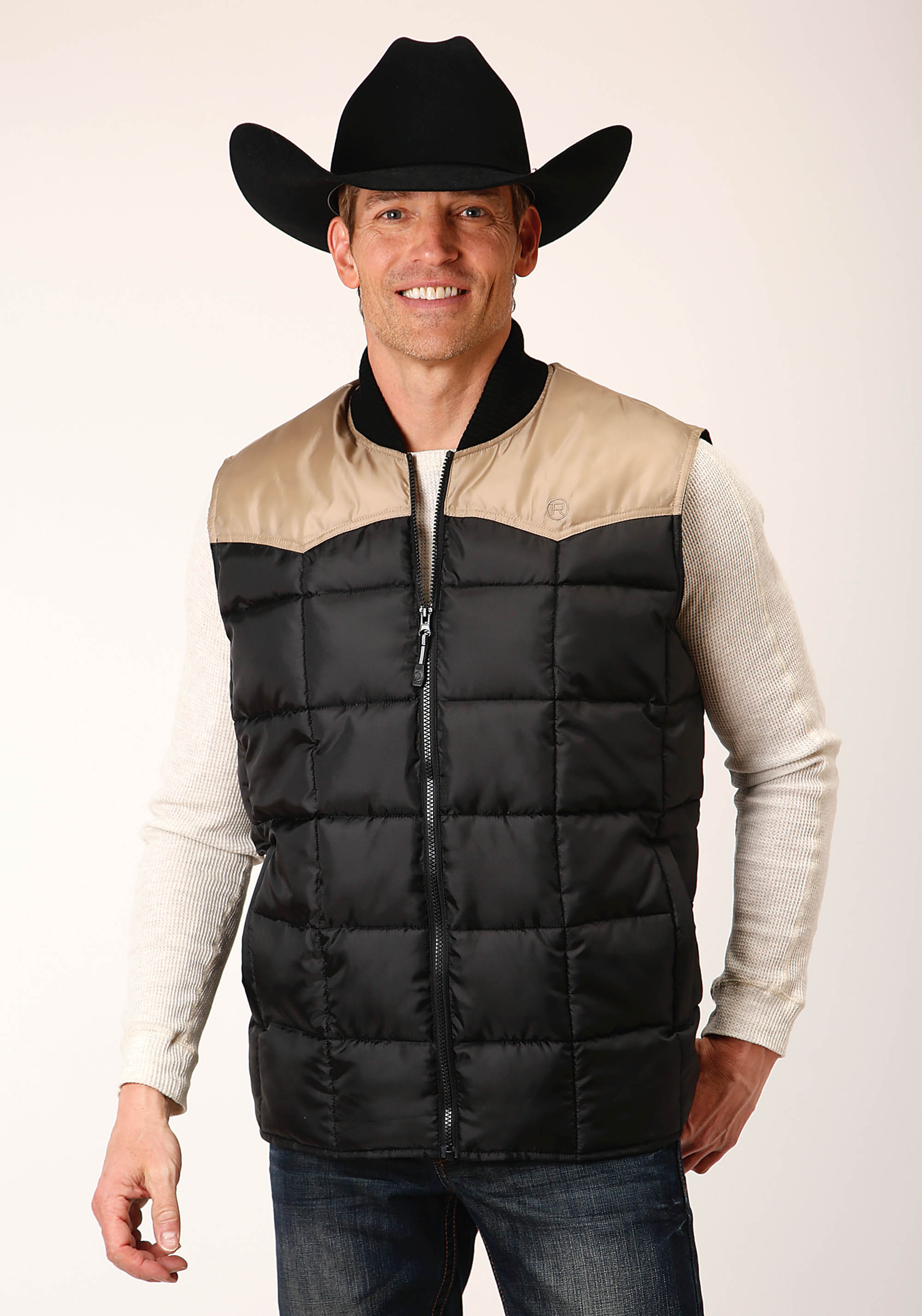 Opp Outerwear – Men’s Mens Black 1473 Quilted Poly-filled Vest