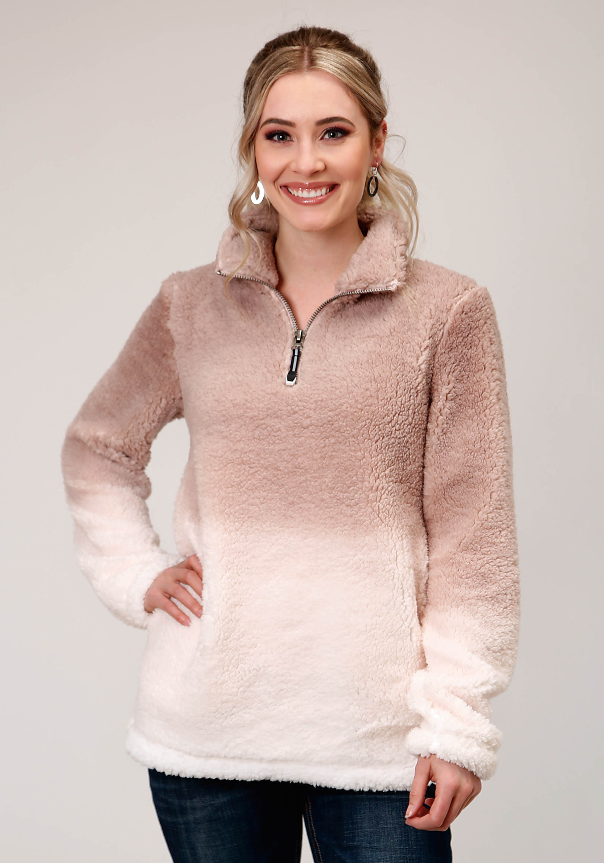 Roper Outerwear – Women’s Womens Pink 1353 Polar Fleece – Dip Dye