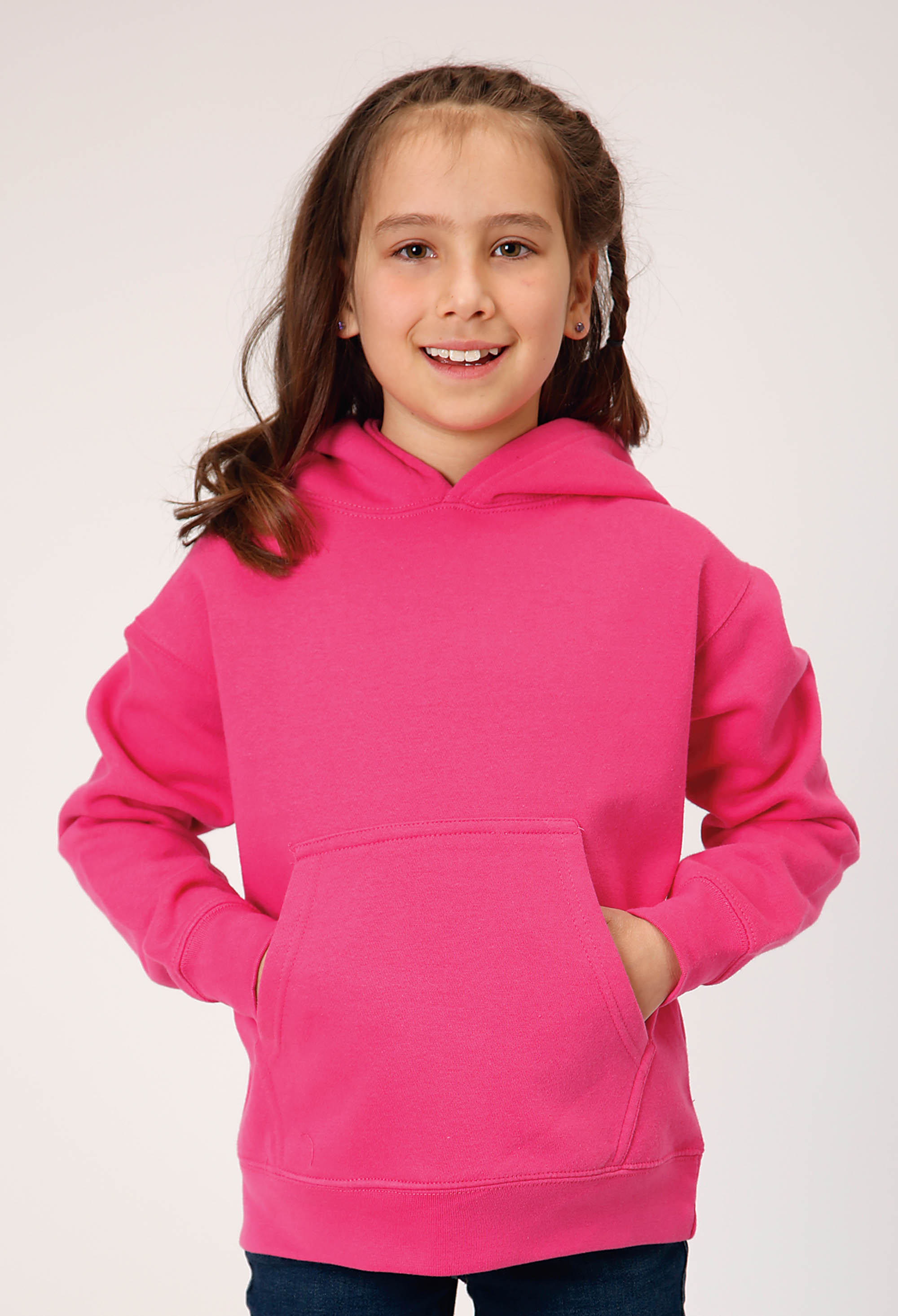 Girls Pink Kids Hoodie