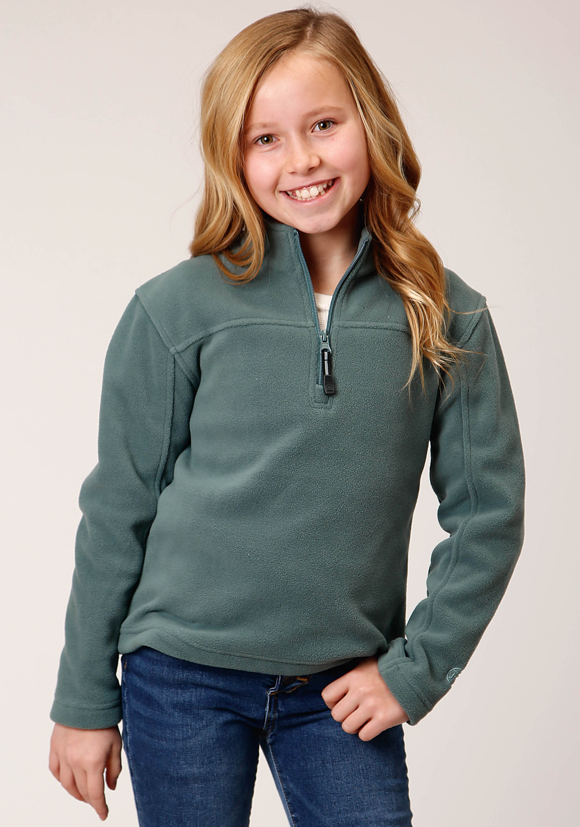 Roper Outerwear – Girl’s Girls 1331 Misty Green Micro Fleece