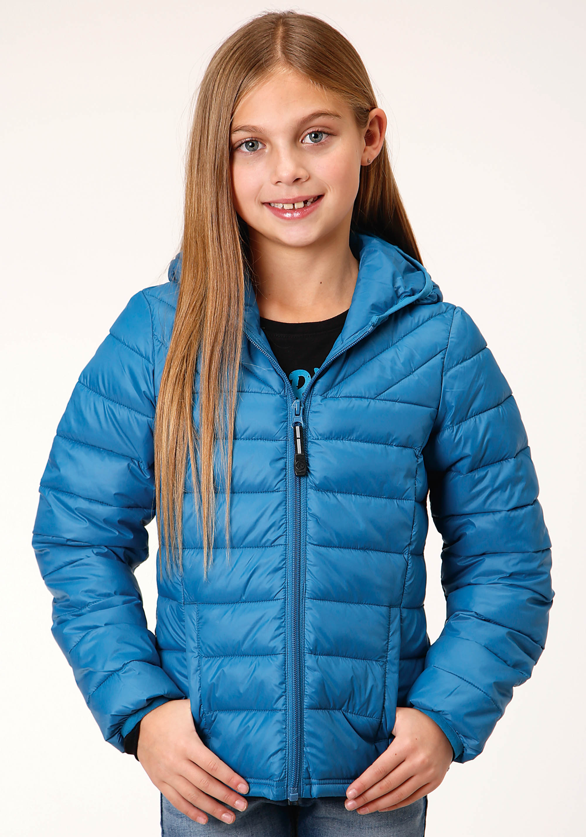 Roper Outerwear – Girl’s Girls 1304 Crushable Poly Filled Jckt – Teal