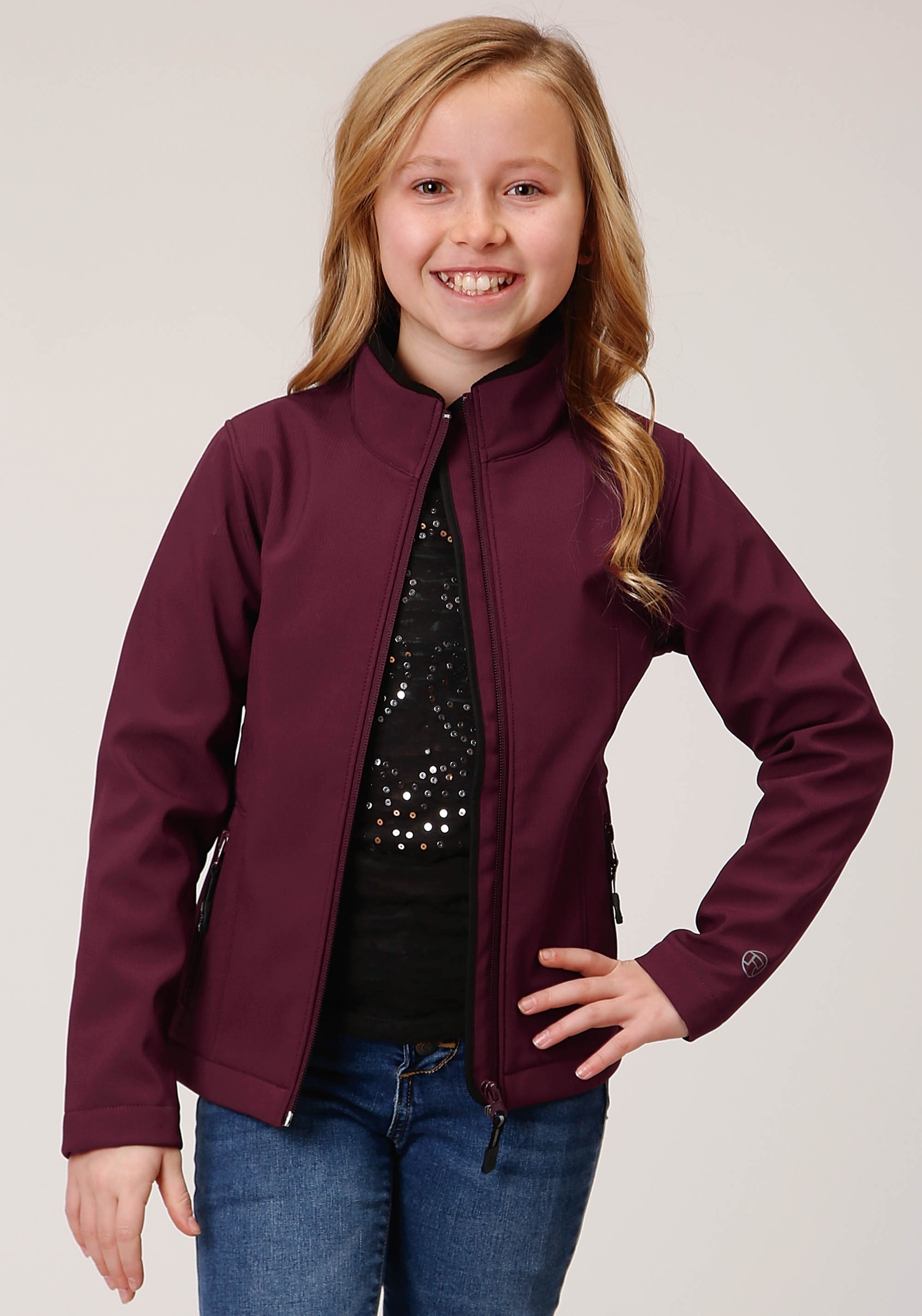 Roper Outerwear – Girl’s Girls 1294 Wine Softshell Jacket