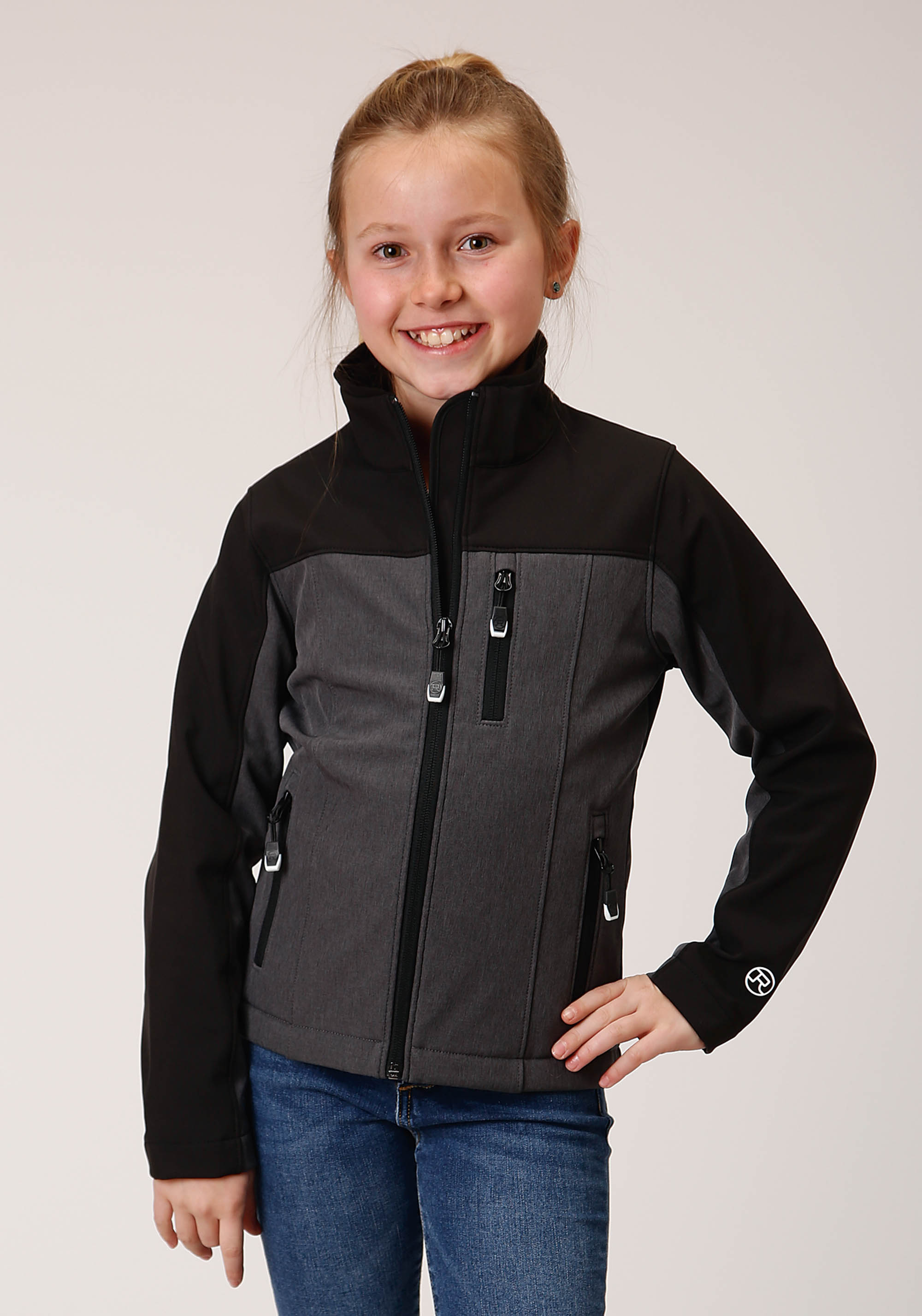 Roper Outerwear – Girl’s Girls Grey 1249 Pcd Softshell Jacket