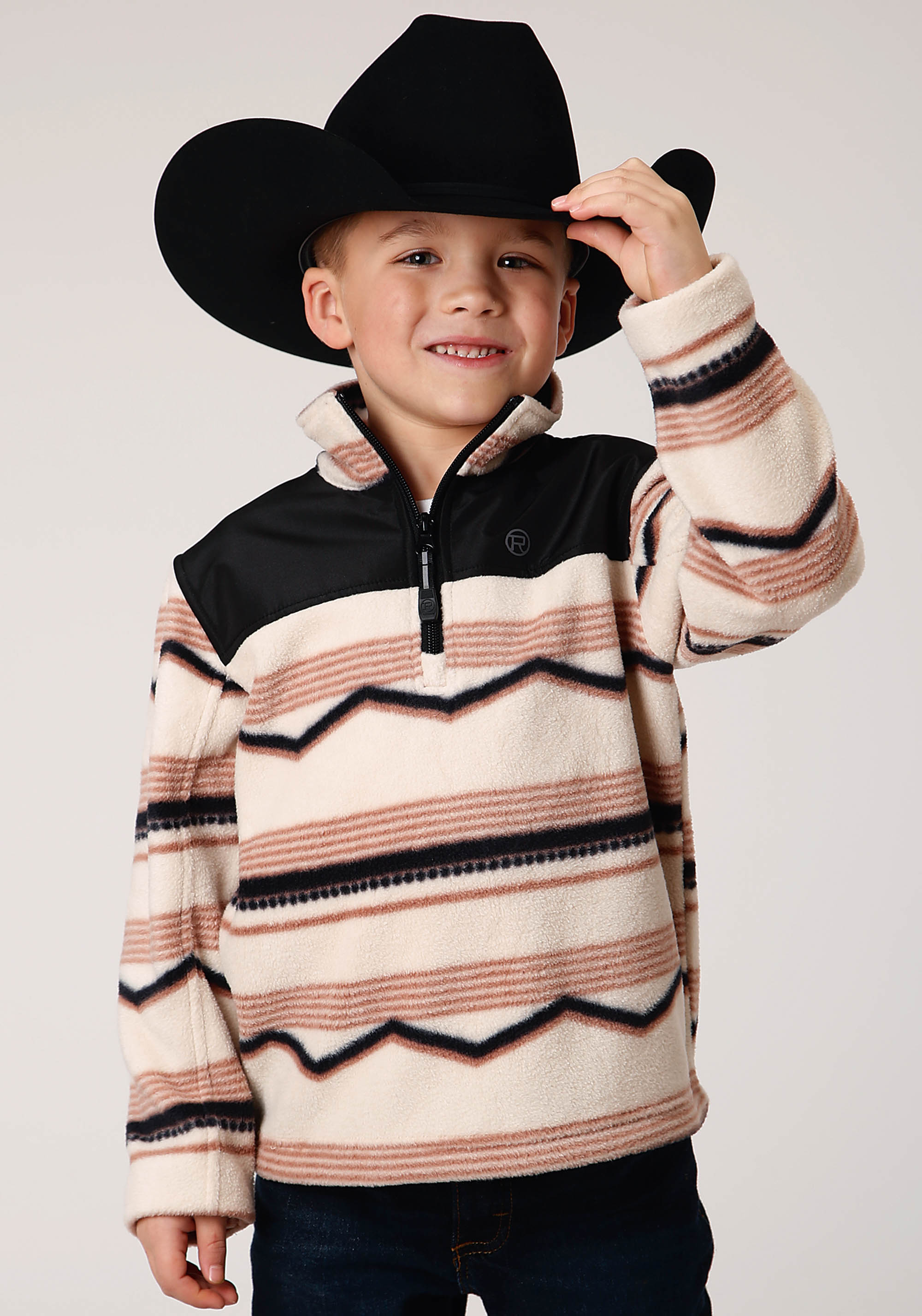 Roper Outerwear – Boy’s Boys Cream 1348 Horizontal Aztec Print