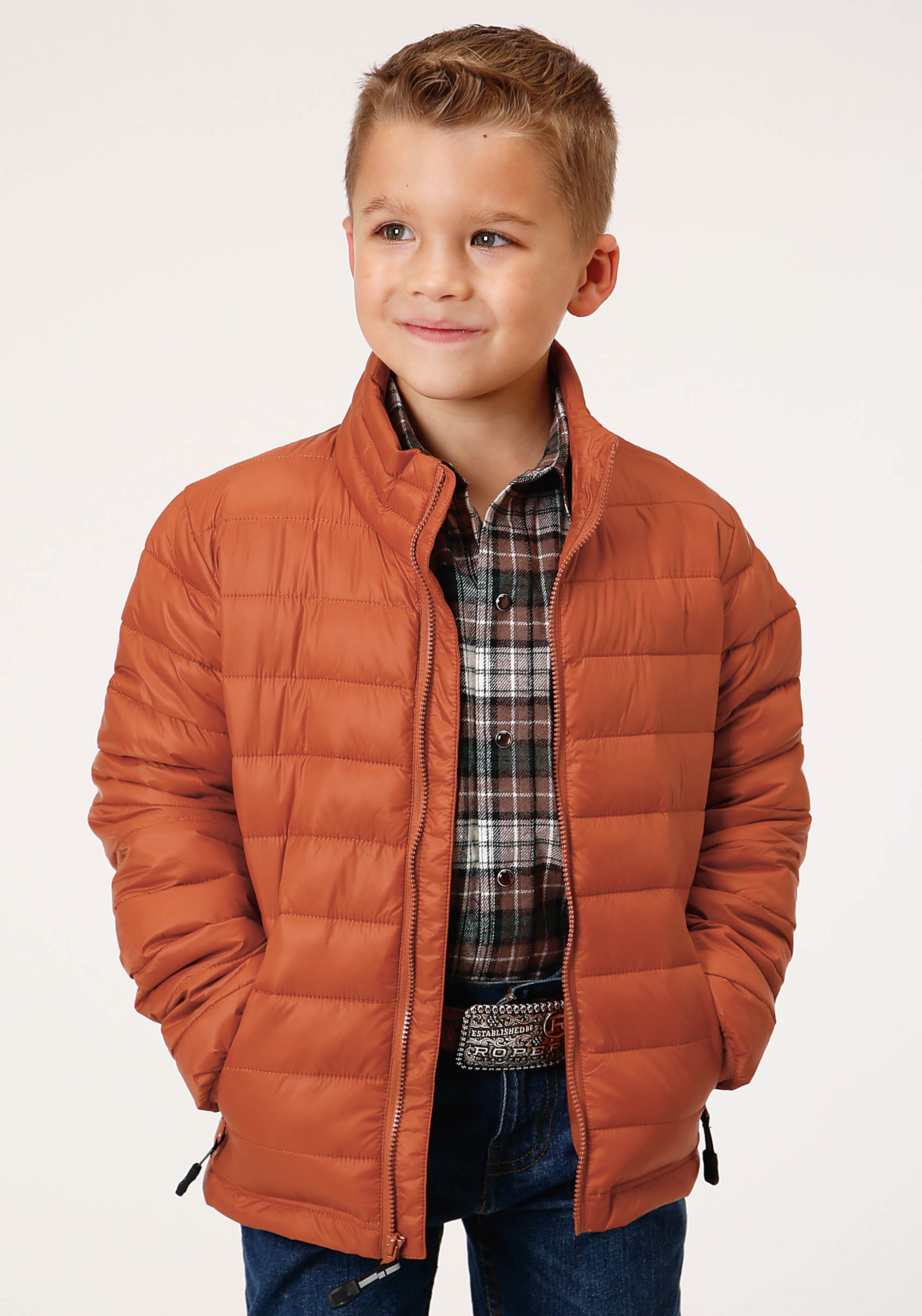 Roper Outerwear – Boy’s Boys 1304 Crushable Poly Filled Jckt – Rust