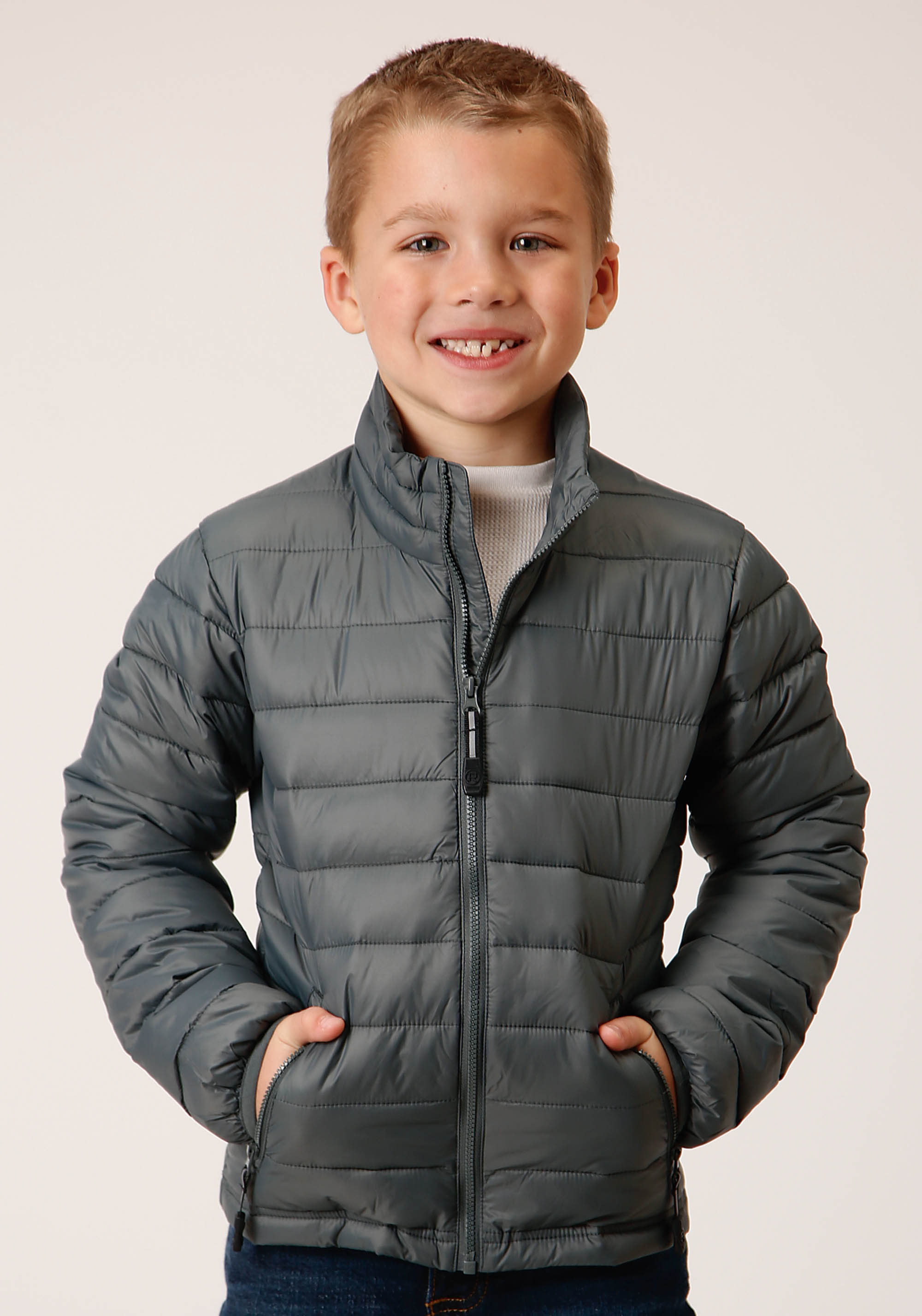 Roper Outerwear – Boy’s Boys 1744 Slvr Sage Nylon Parachute Jacket