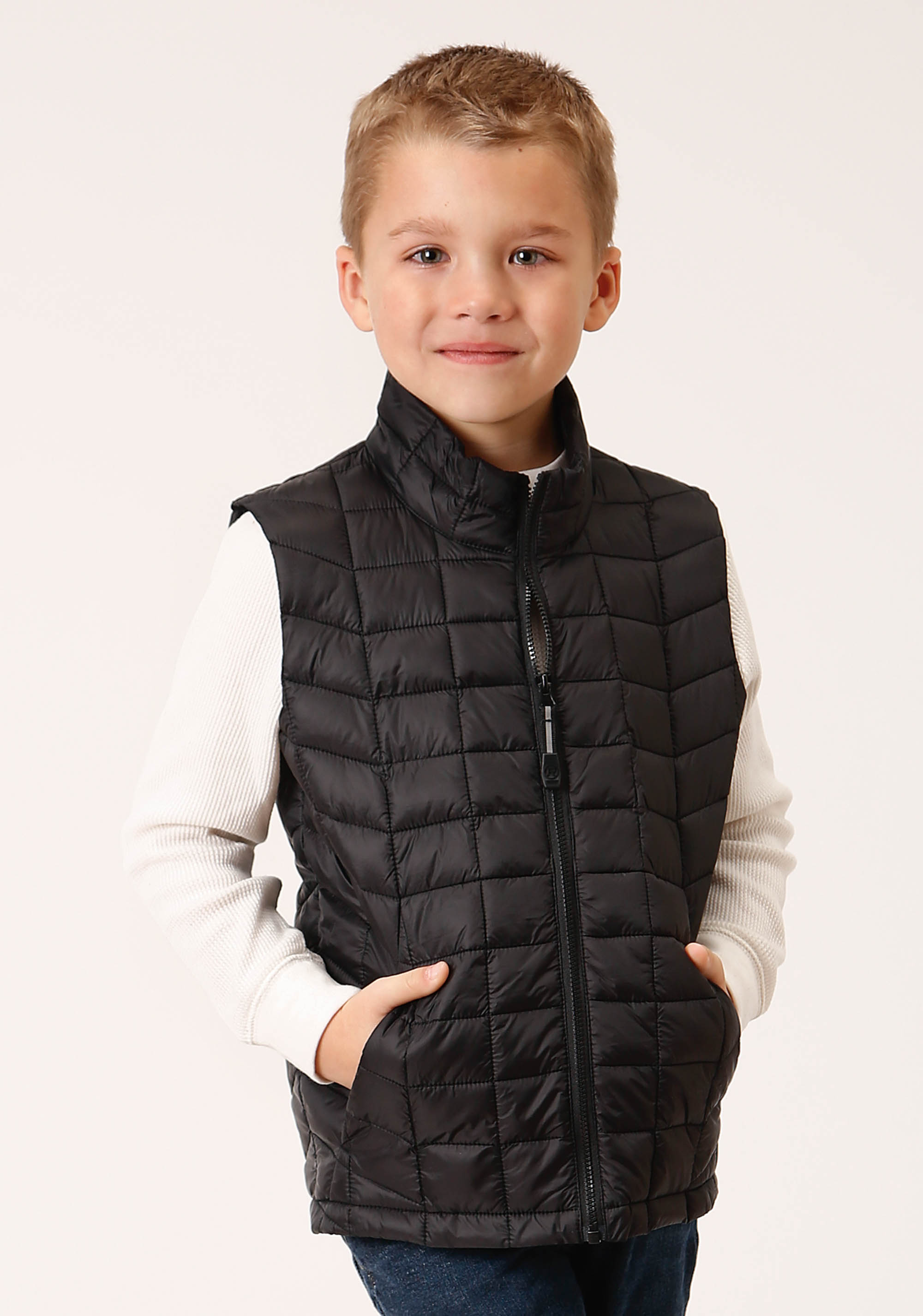 Roper Outerwear – Boy’s Boys 1744 Black Nylon Parachute Vest