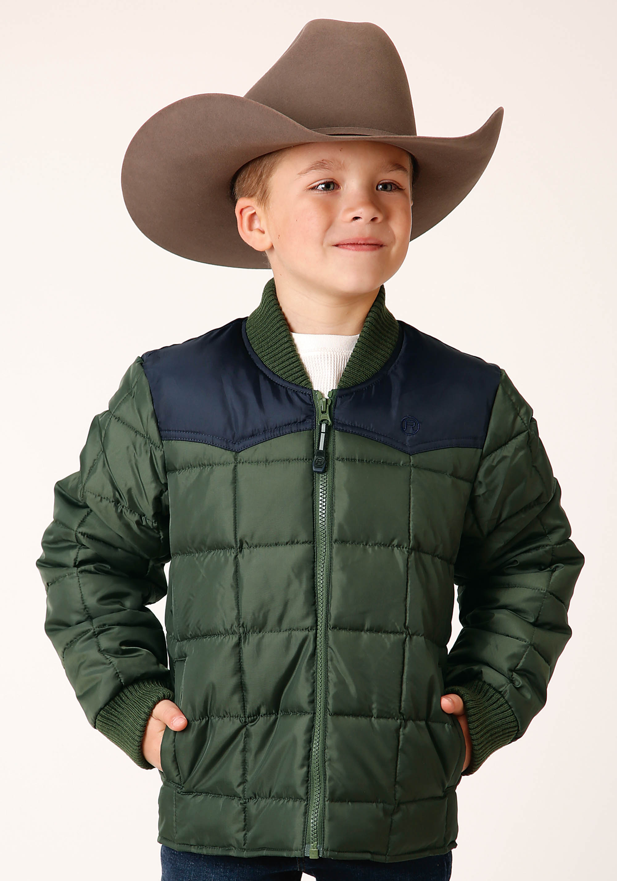 Opp Outerwear – Boy’s Boys Olive 1473 Quilted Poly-filled Jacket