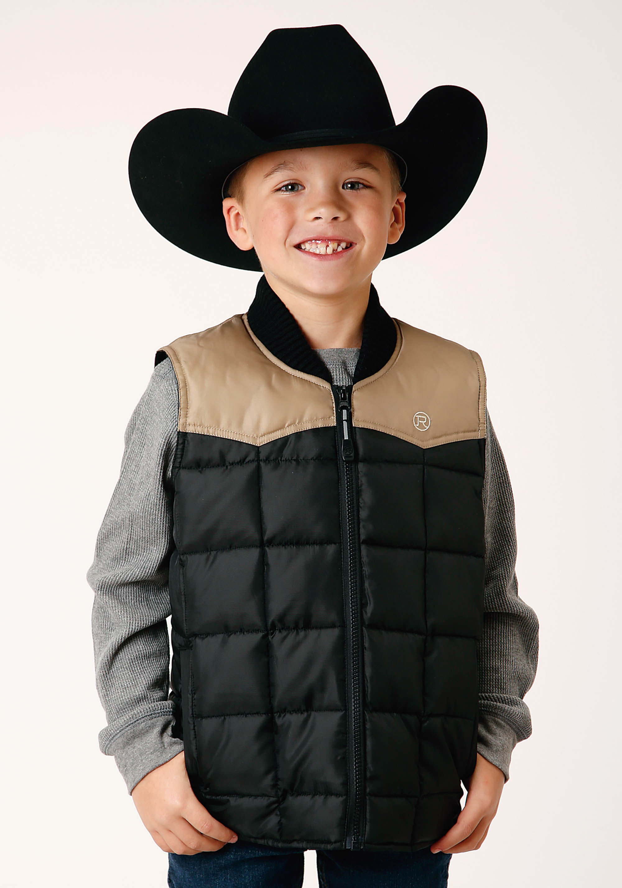 Opp Outerwear – Boy’s Boys Black 1473 Quilted Poly-filled Vest