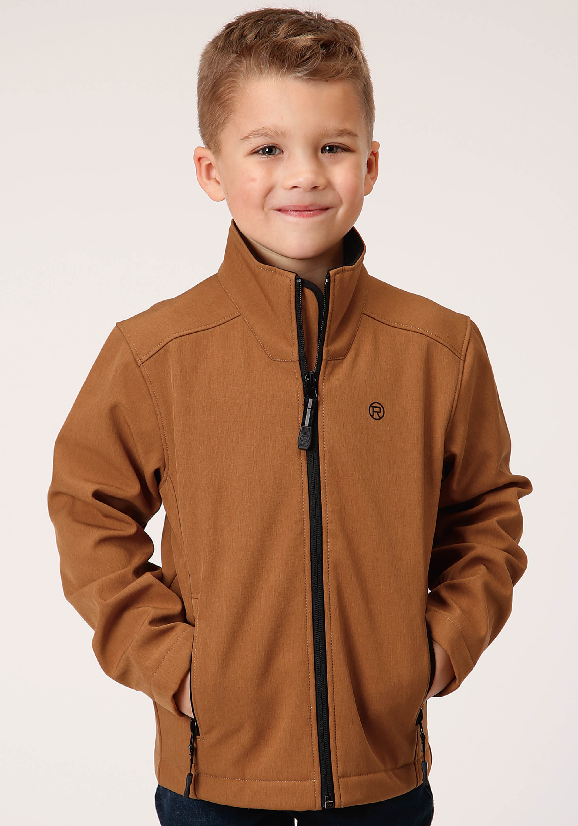 Roper Outerwear – Boy’s Boys Brown 1294 Caramel Softshell Jacket