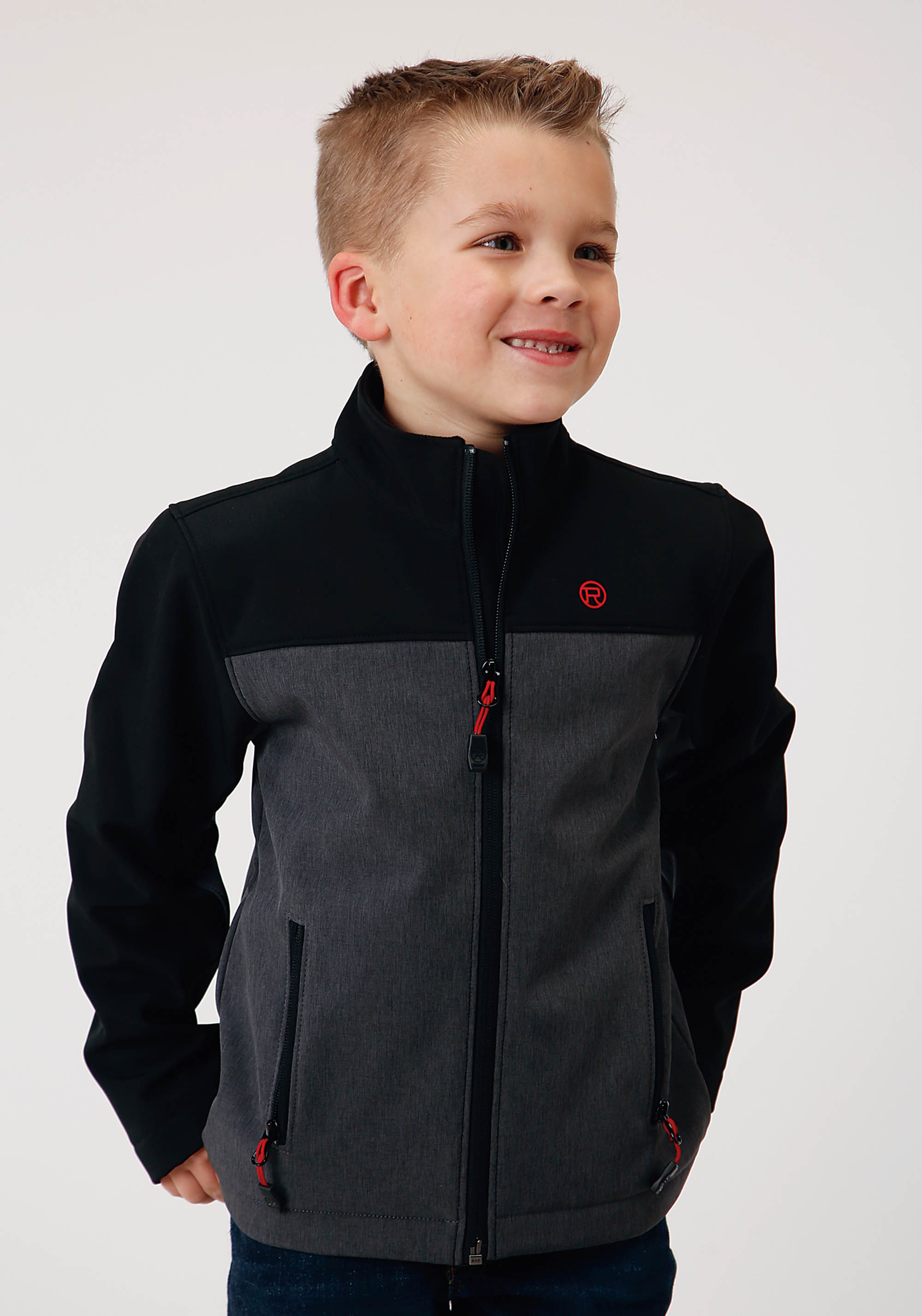 Roper Outerwear – Boy’s Boys 1294 Grey Softshell Combo Jacket