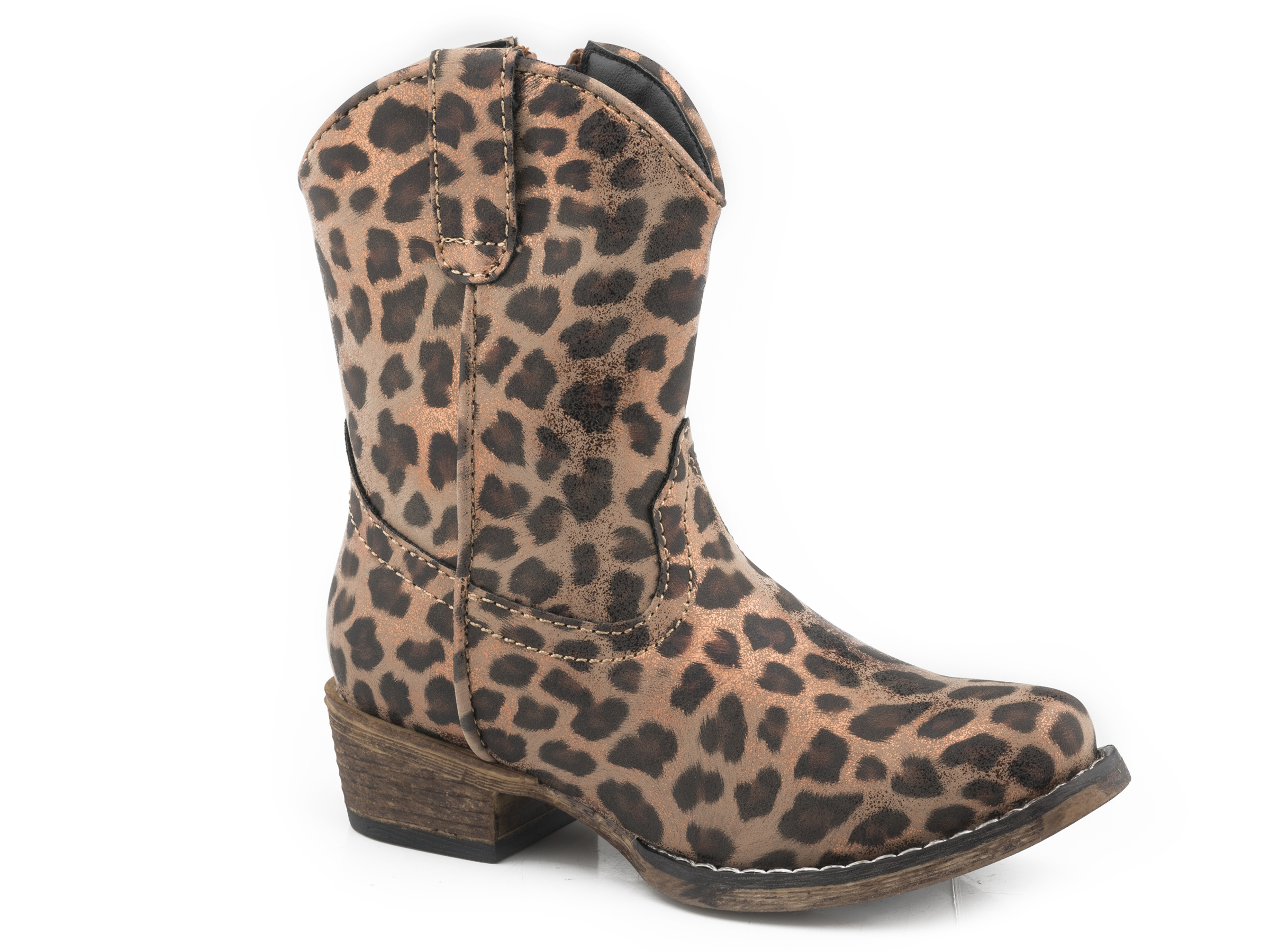 Riley Cheetah Toddlers Tan Snip Toe All Over Leopard Print