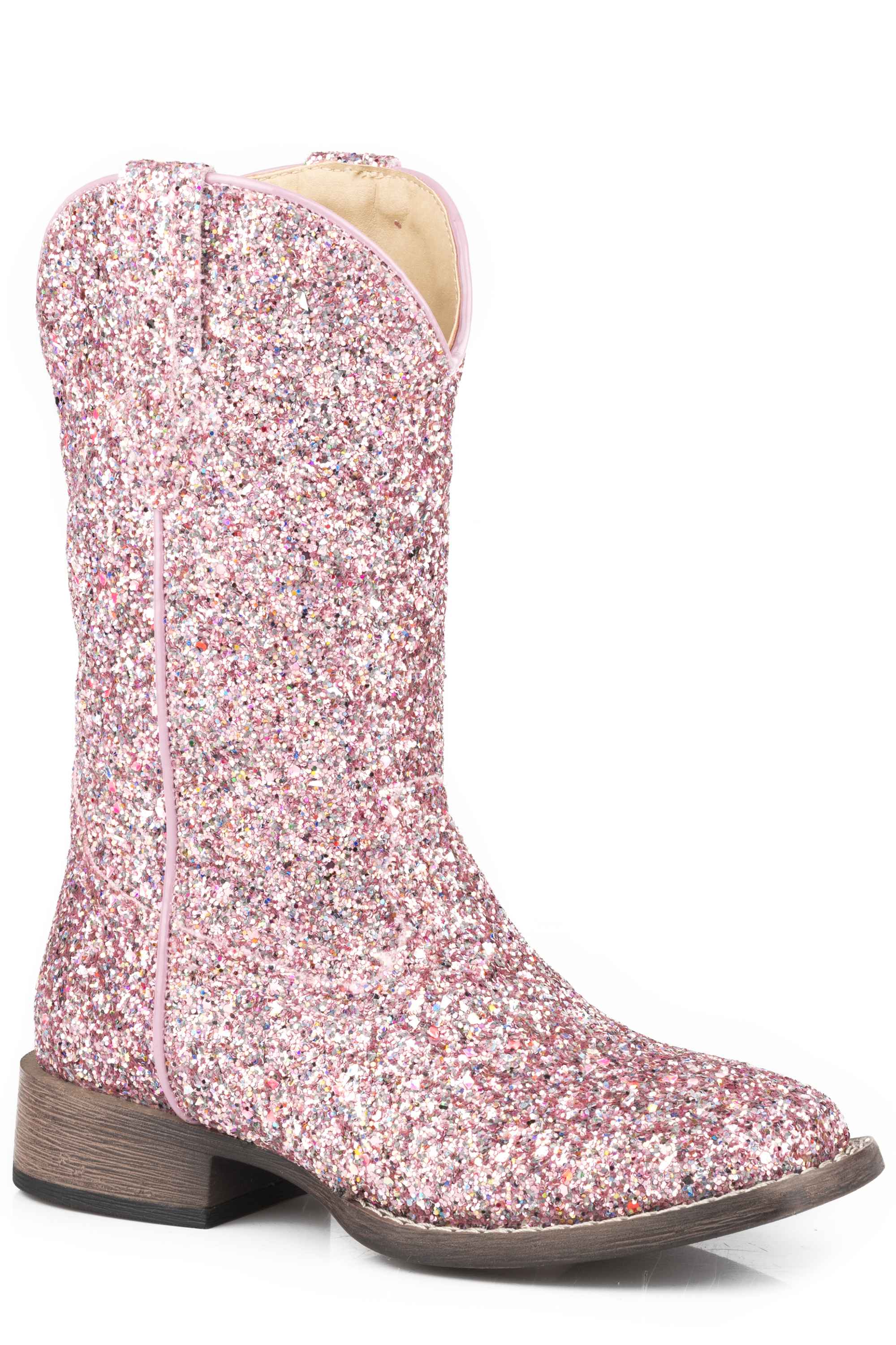 Glitter Galore Toddlers Pink Multi Glitter Vamp